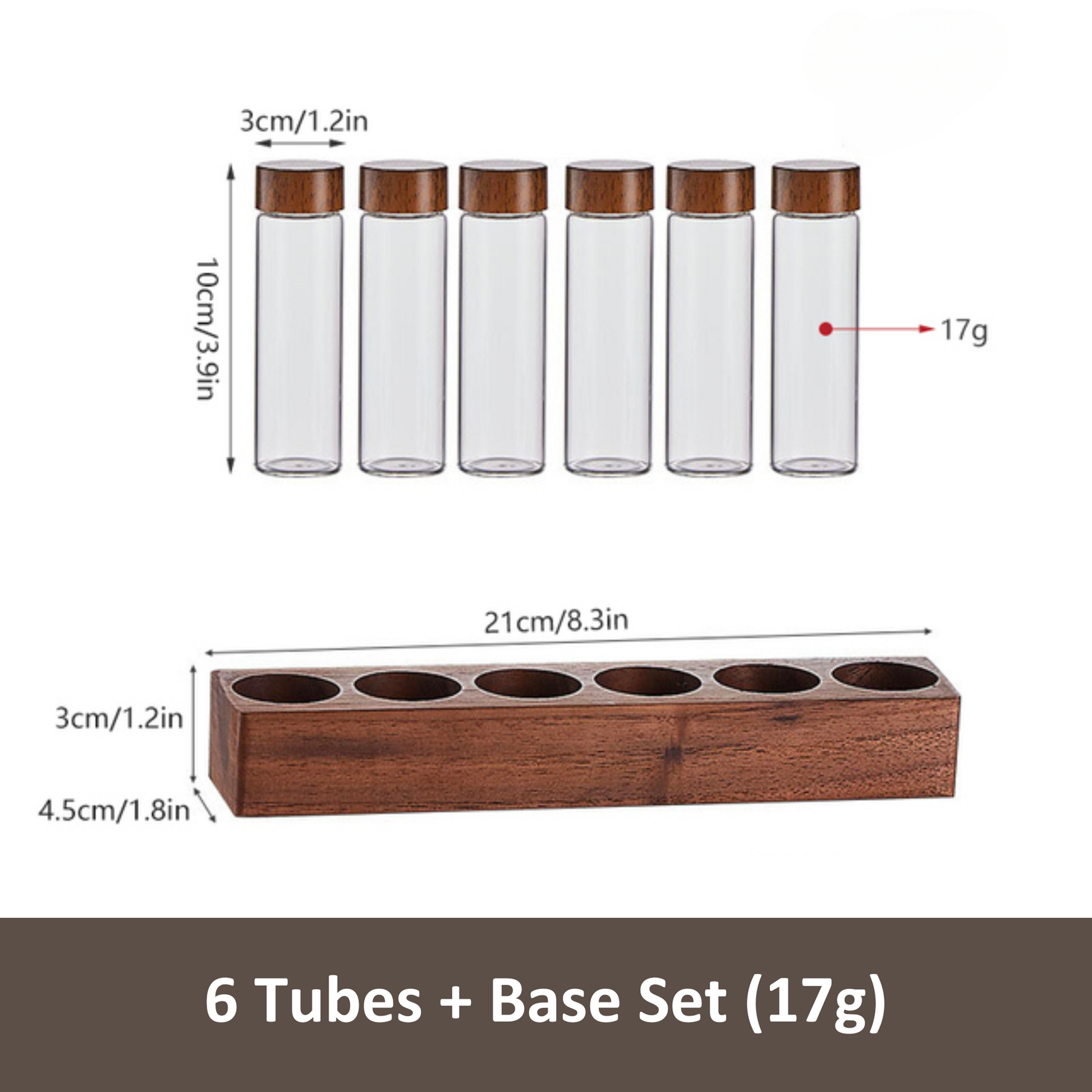 Single Dosing Beans Cellar with Walnut Wood Display Rack