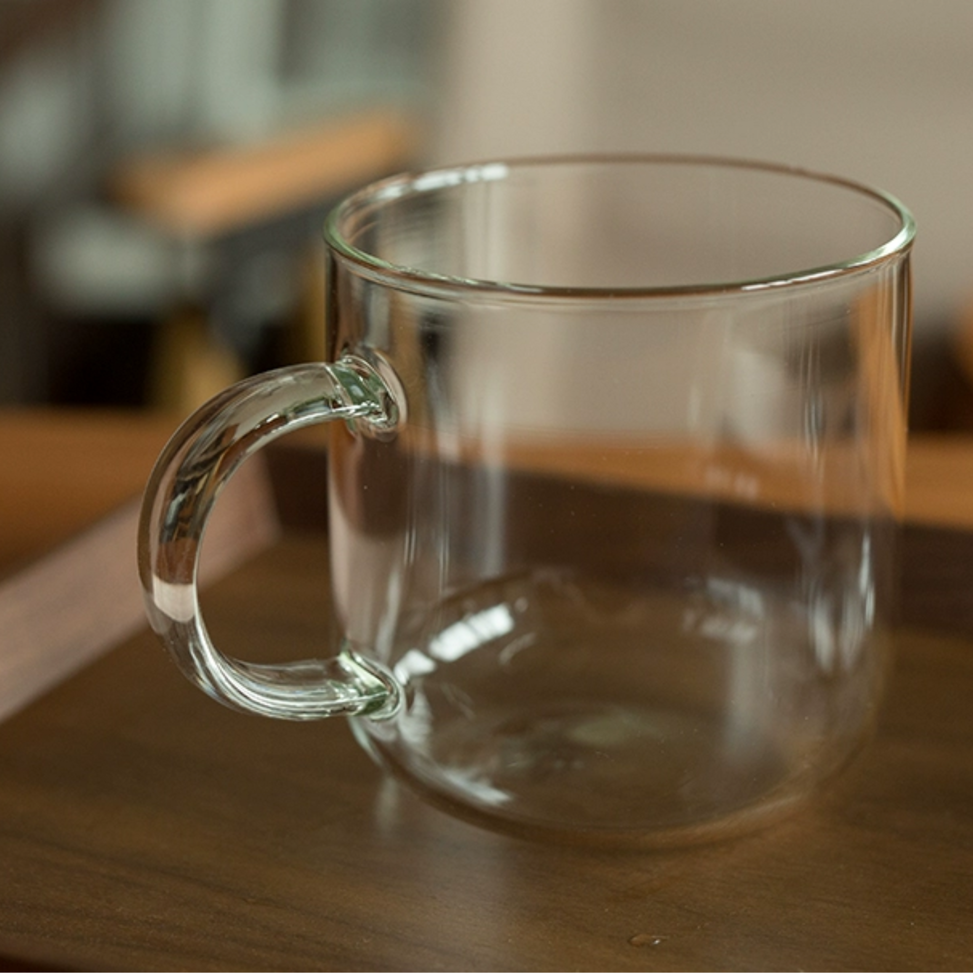 Round Bottom Glass Mug | 12oz / 350ml Clear Glass Coffee Cups Set of 2 or 4