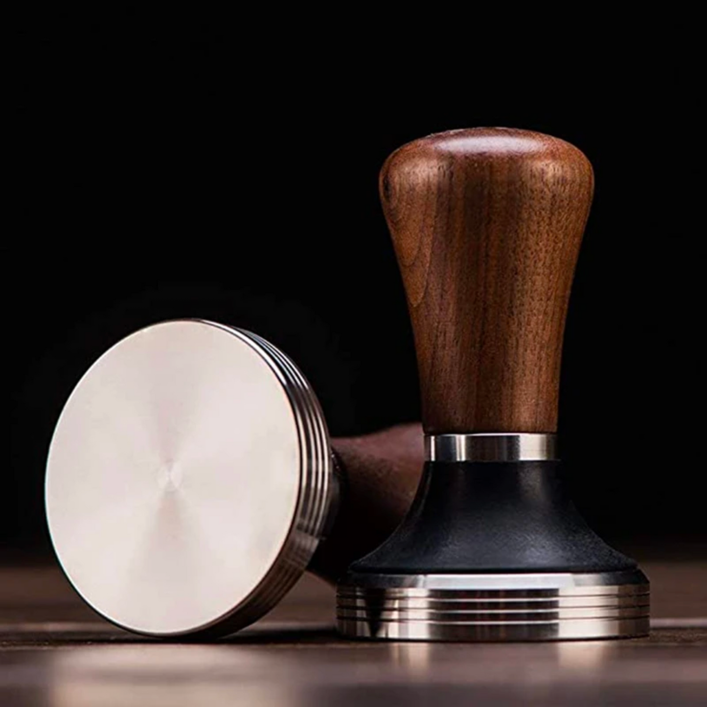 Wood Espresso Coffee Tamper 58mm/53mm/51mm Flat Base