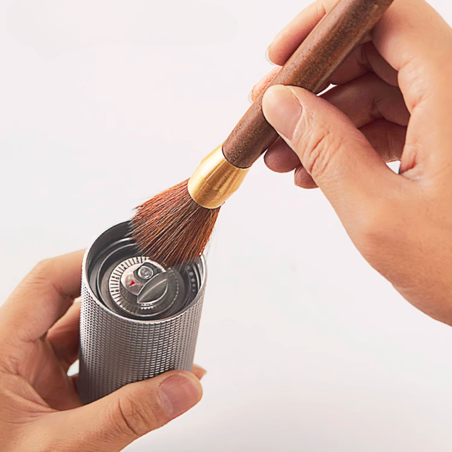 Wooden Grinder Cleaning Brush | Home Espresso Machine Cleaning Tool