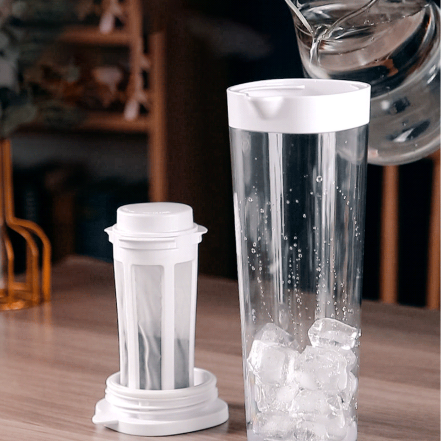 Cold Brew Bottle for Tea/Coffee with Mesh Filter - 1.1L | Home Coffee Maker For Fridge