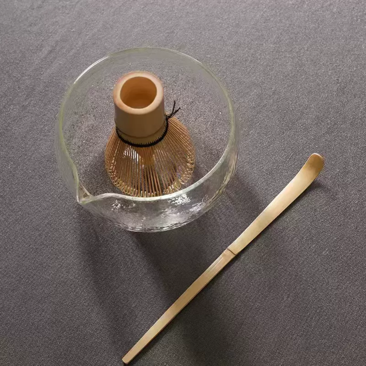 Glass Matcha 4pcs Set | Ceremonial Matcha Tea Tools Set | Gift Set For Match Lovers. Housewarming Gift.