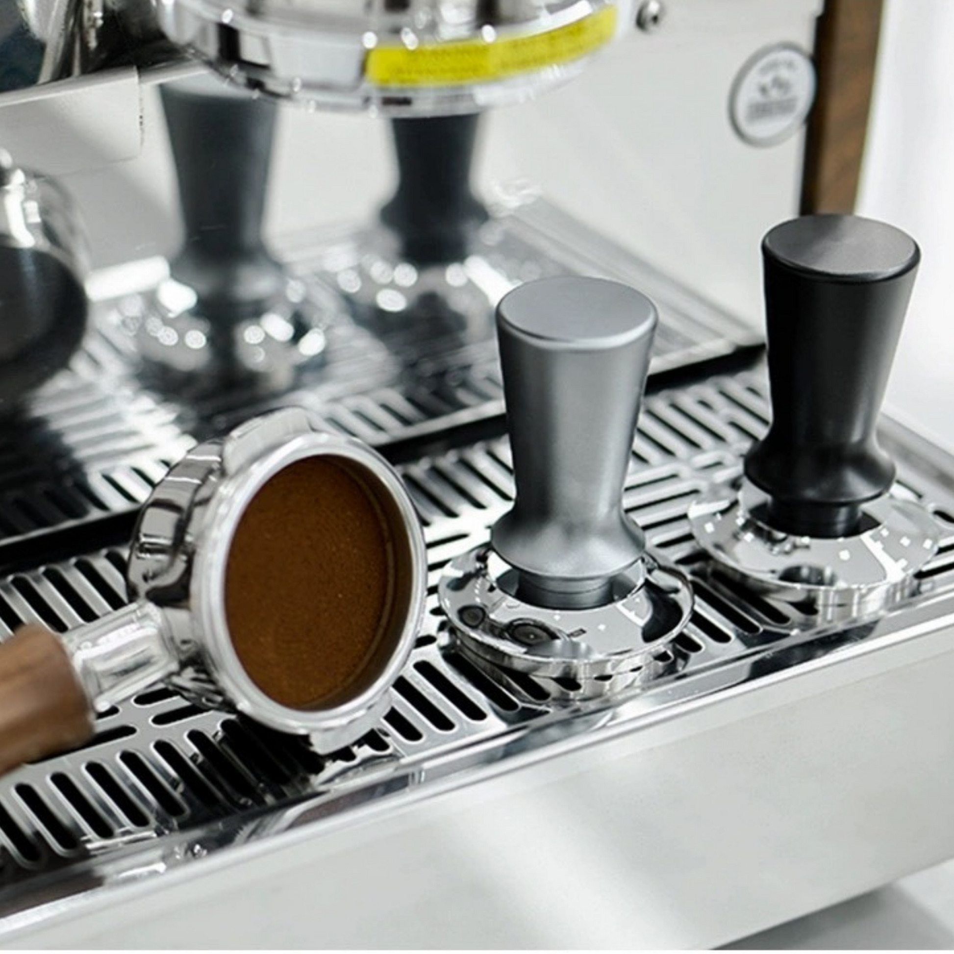 Spring-Loaded Espresso Tamper With Balance Gasket