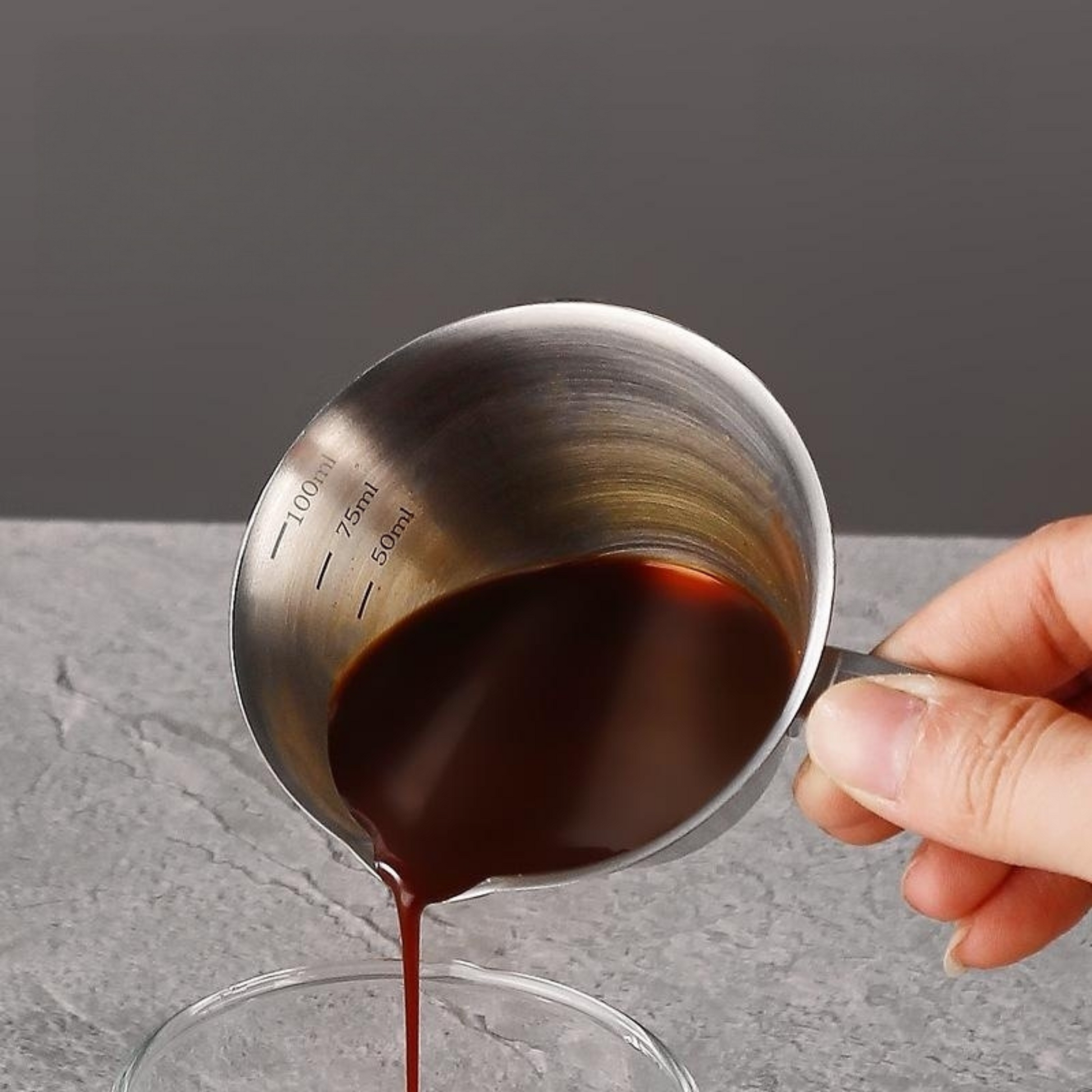 Stainless Steel Espresso Measuring Cup - 100ml