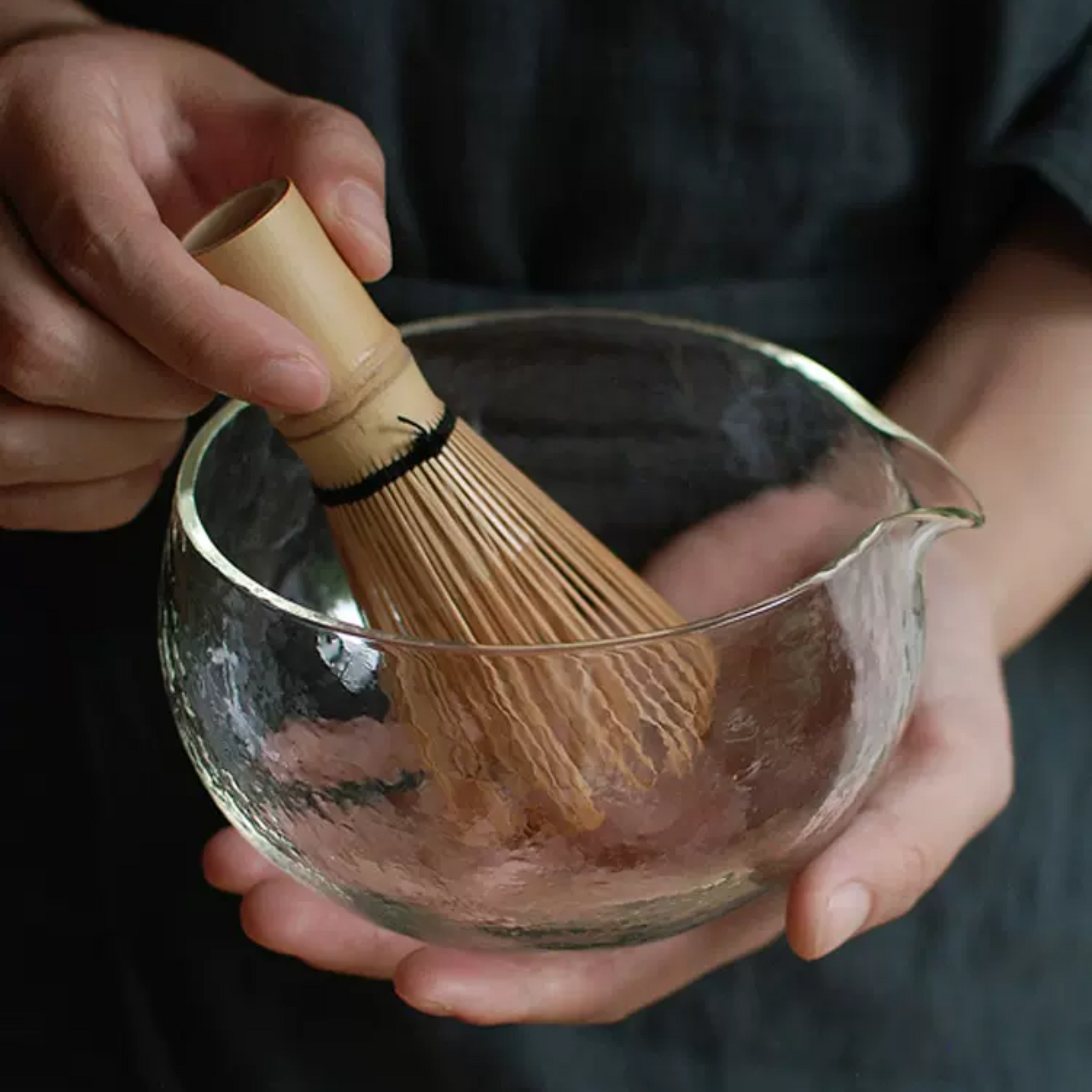 Experience the blend of tradition and modernity with a matcha bowl, whisk, holder, and scoop. Perfect for ceremonial tea rituals and gifting.