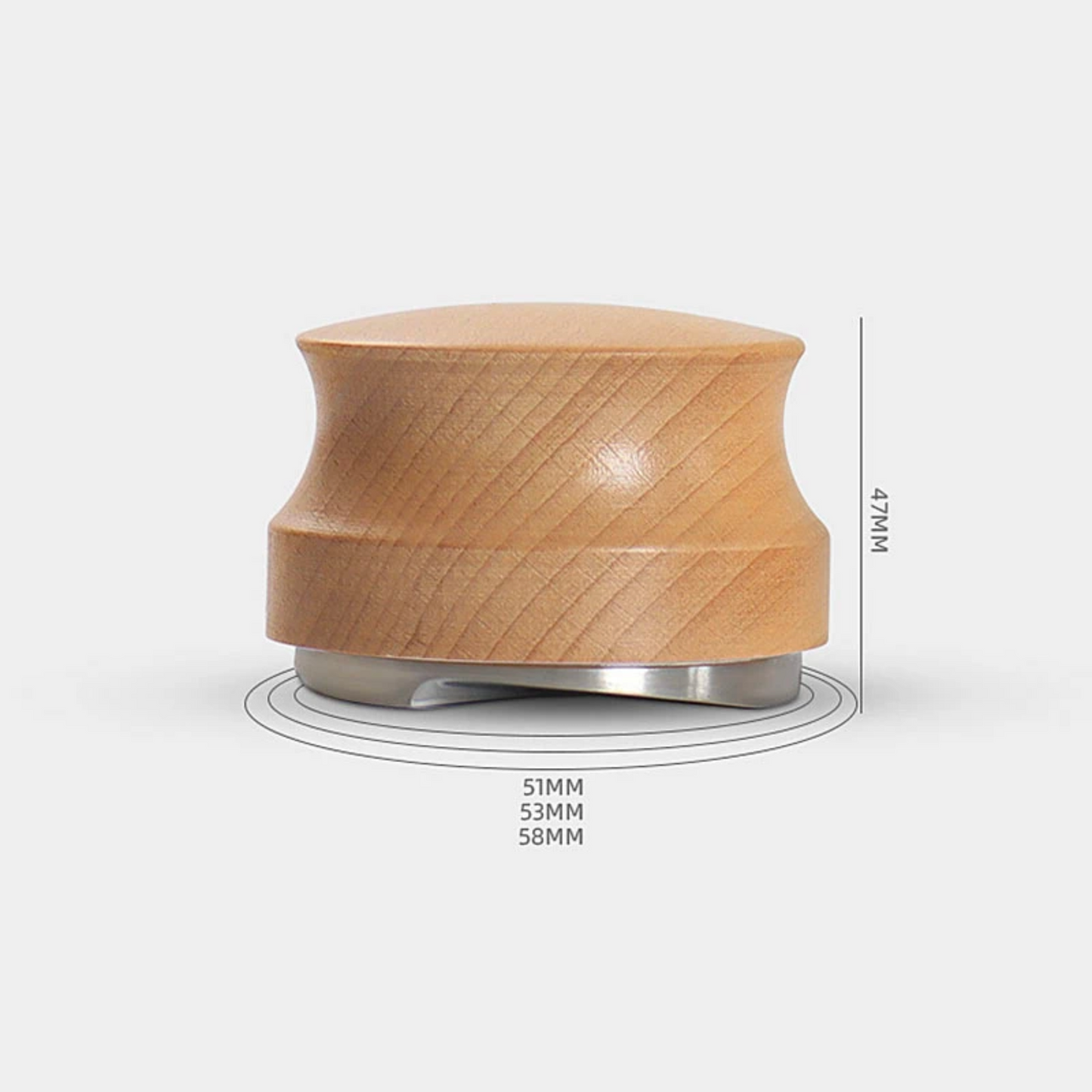 Beech Wood Coffee Distributor | For 58mm 53mm 51mm Portafilters