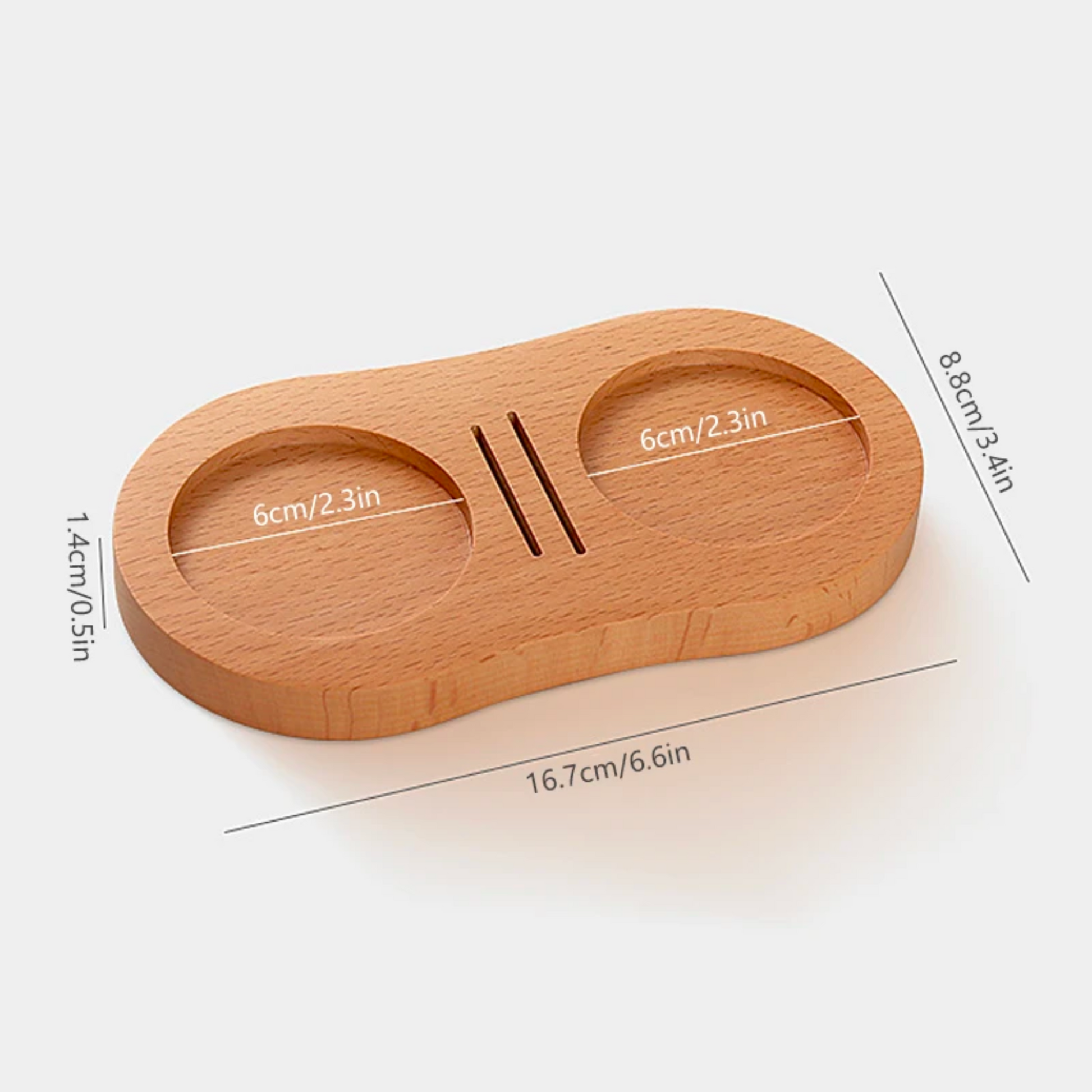 Beech Wood Espresso Tamper Distributor Holder | For 58mm 53mm 51mm Portafilters