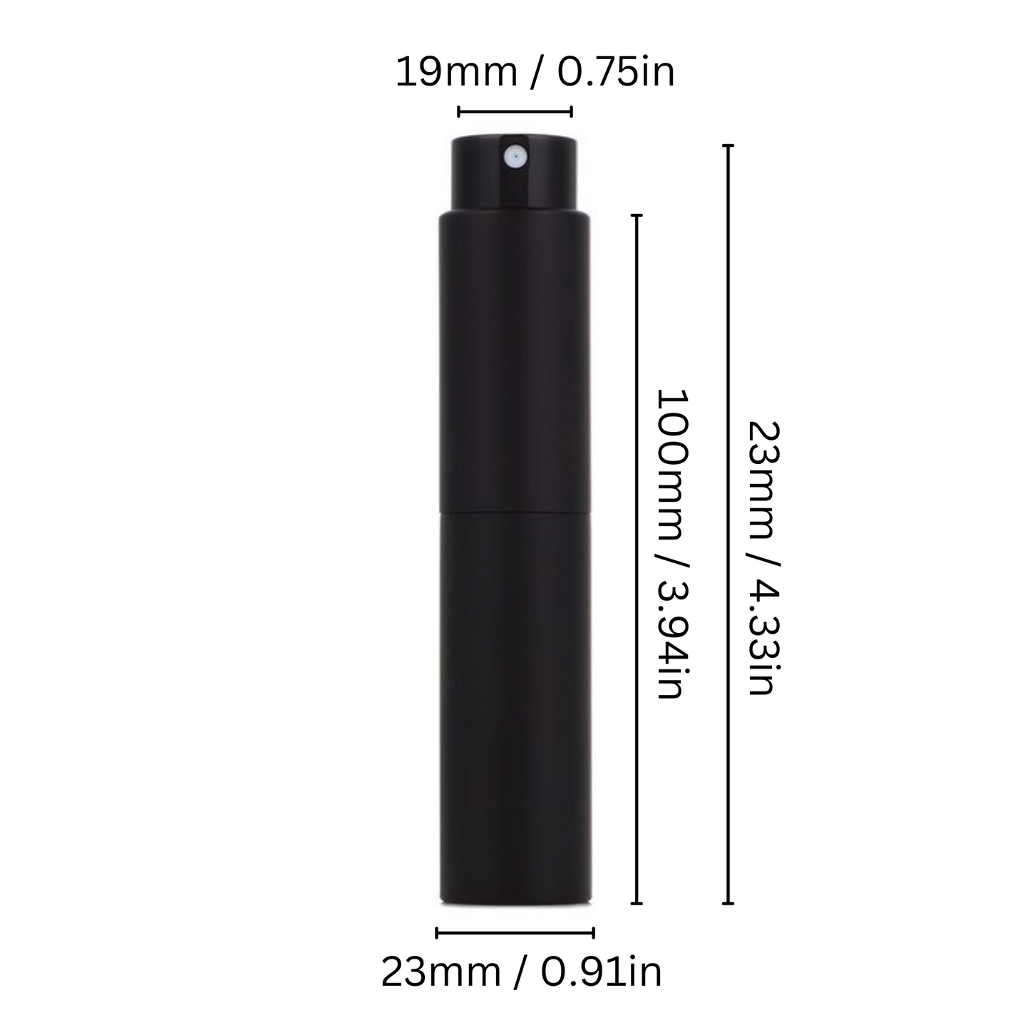 RDT Refillable Bottle Spray With Twist Cap