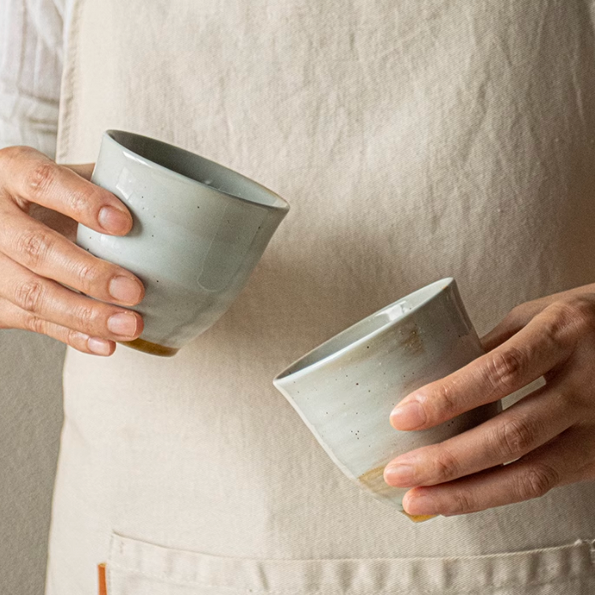 Japanese Style Retro Ceramic Tea Cup | 5oz / 150ml Handmade Pottery Ceramic Matcha TeaCups