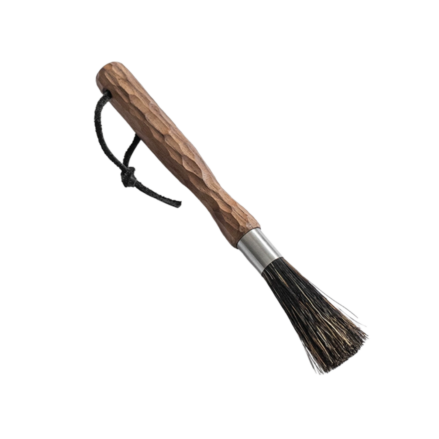 Hand-Carved Walnut Wood Coffee Brush | Barista Grinder Cleaning Tool