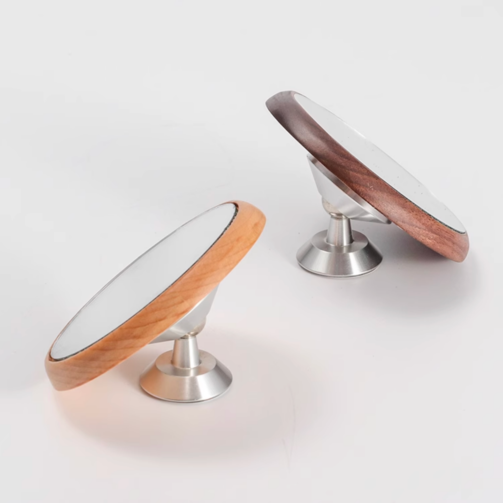Wooden Espresso Shot Mirror With Magnet | Home Coffee Machine Accessories for Baristas