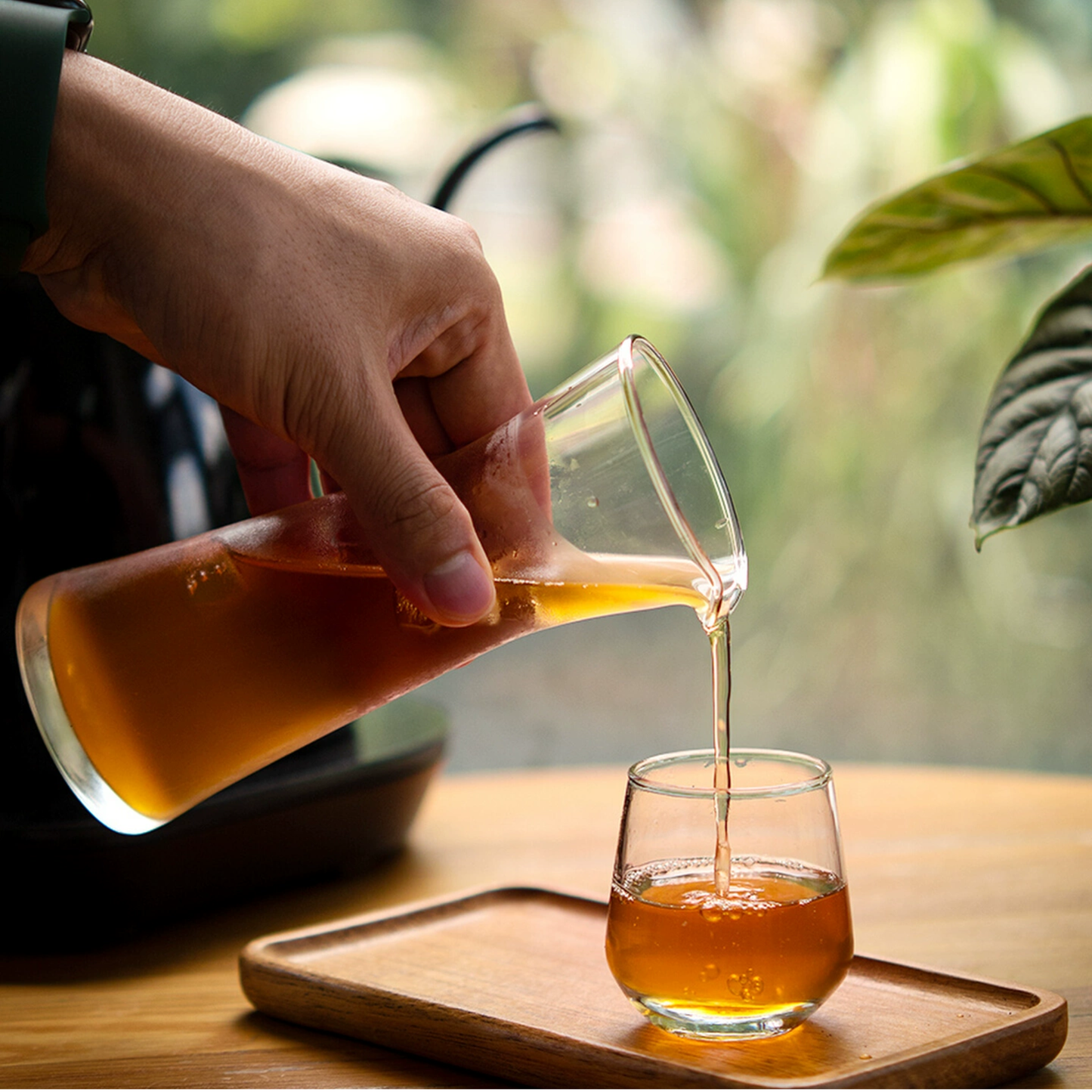 Slim Glass Carafe and Cup Set
