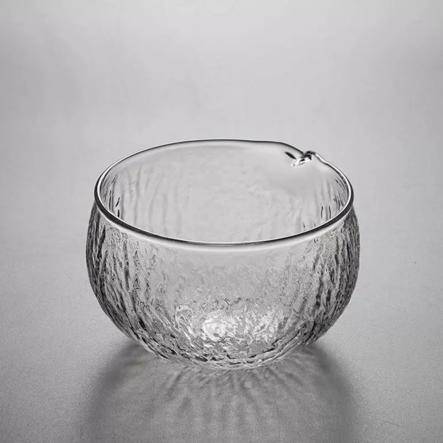 Glass Matcha Bowl Chawan With Serving Spout