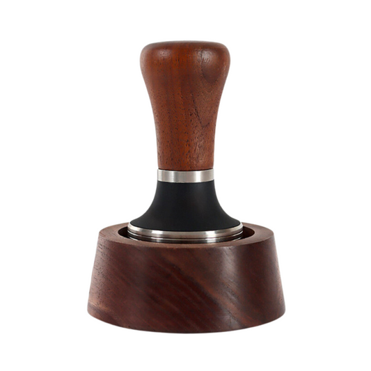 Walnut Wood Tamper and Holder Set | Coffee Tamper & Home Barista Tools