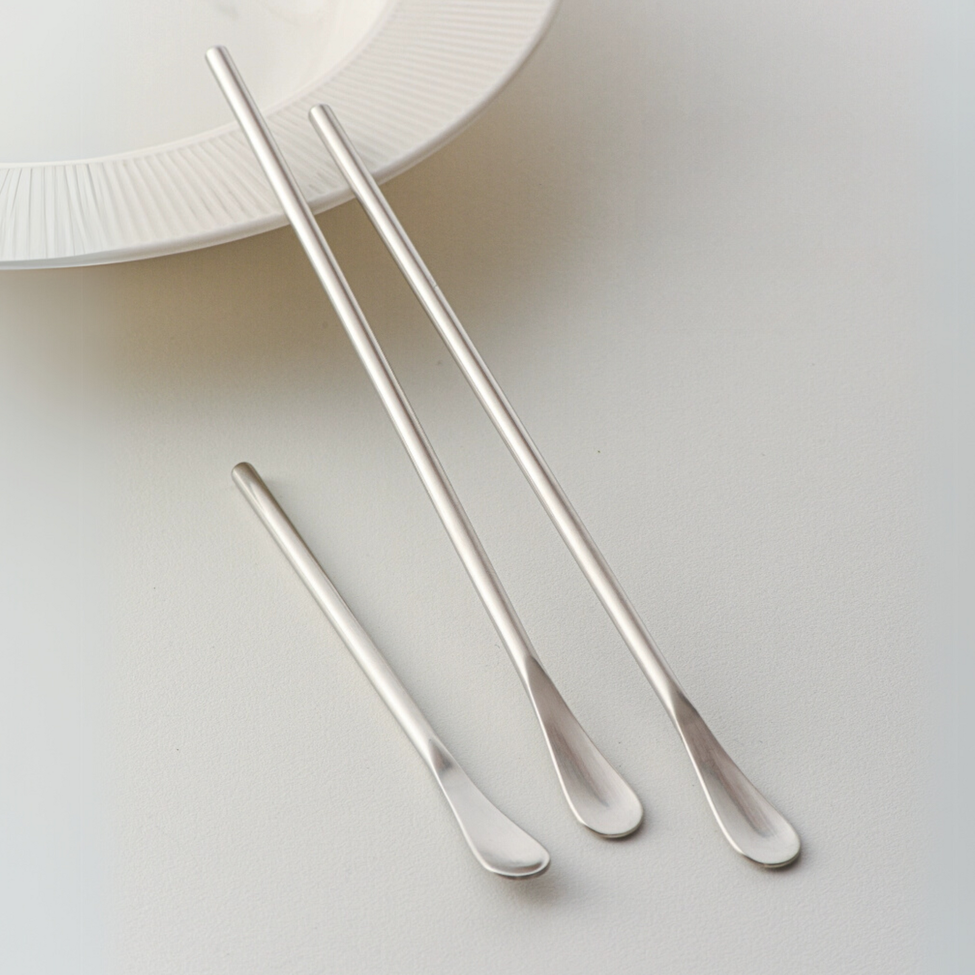 15cm 22cm Coffee Stirrer Set | 304 Stainless Steel Drink Spoon Pack in Japanese Style