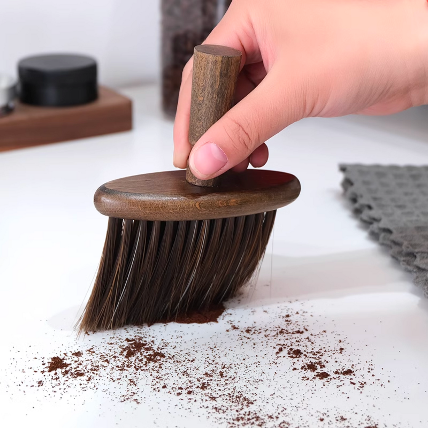 Wooden Countertop Tidy Brush
