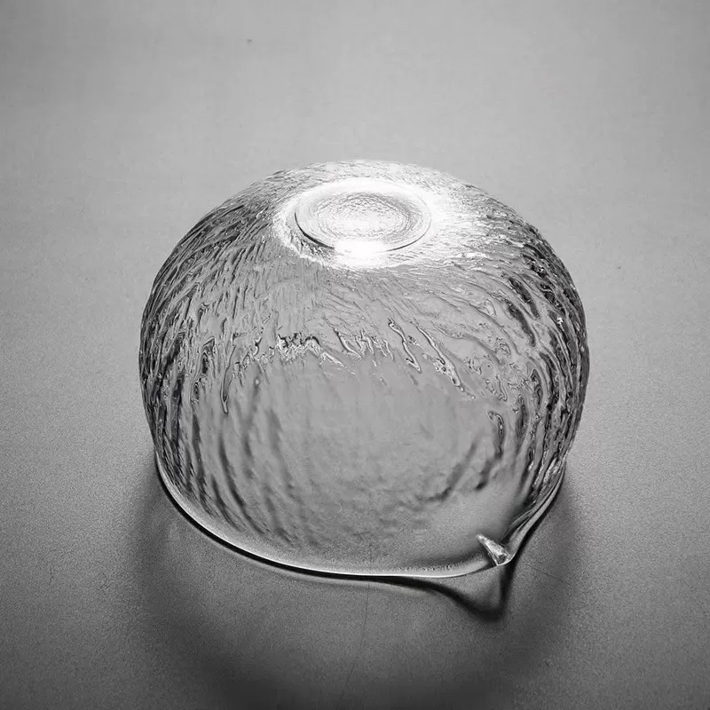 Glass Matcha Bowl Chawan With Serving Spout