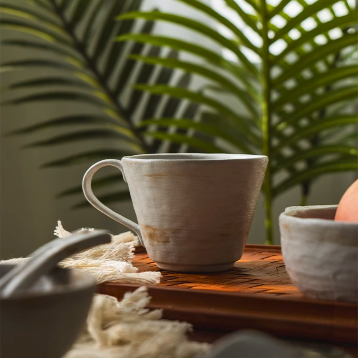 Ceramic Coffee Mug | Shino Style 11oz / 300ml Coffee & Tea Cups Set