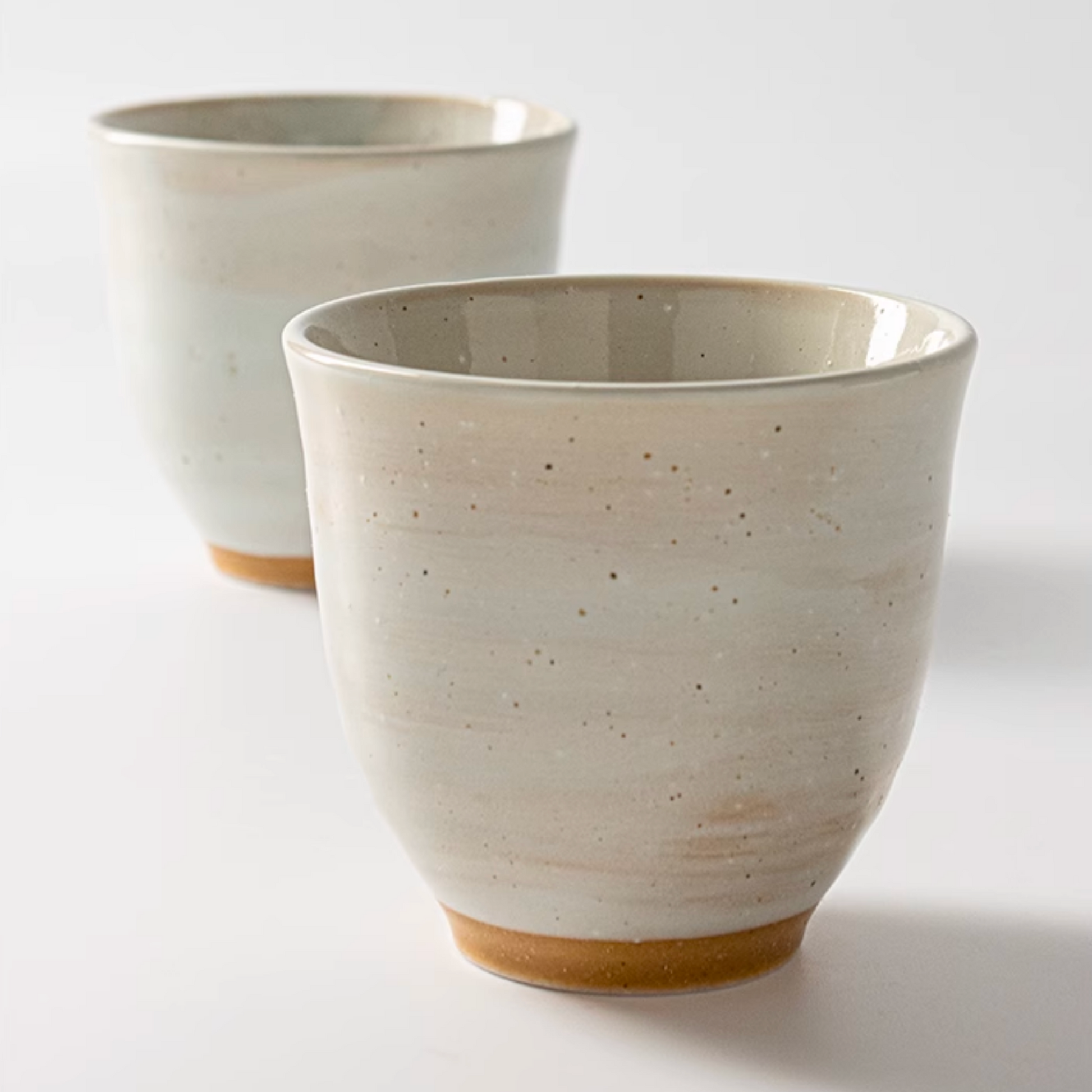Japanese Style Retro Ceramic Tea Cup | 5oz / 150ml Handmade Pottery Ceramic Matcha Tea Cups Set