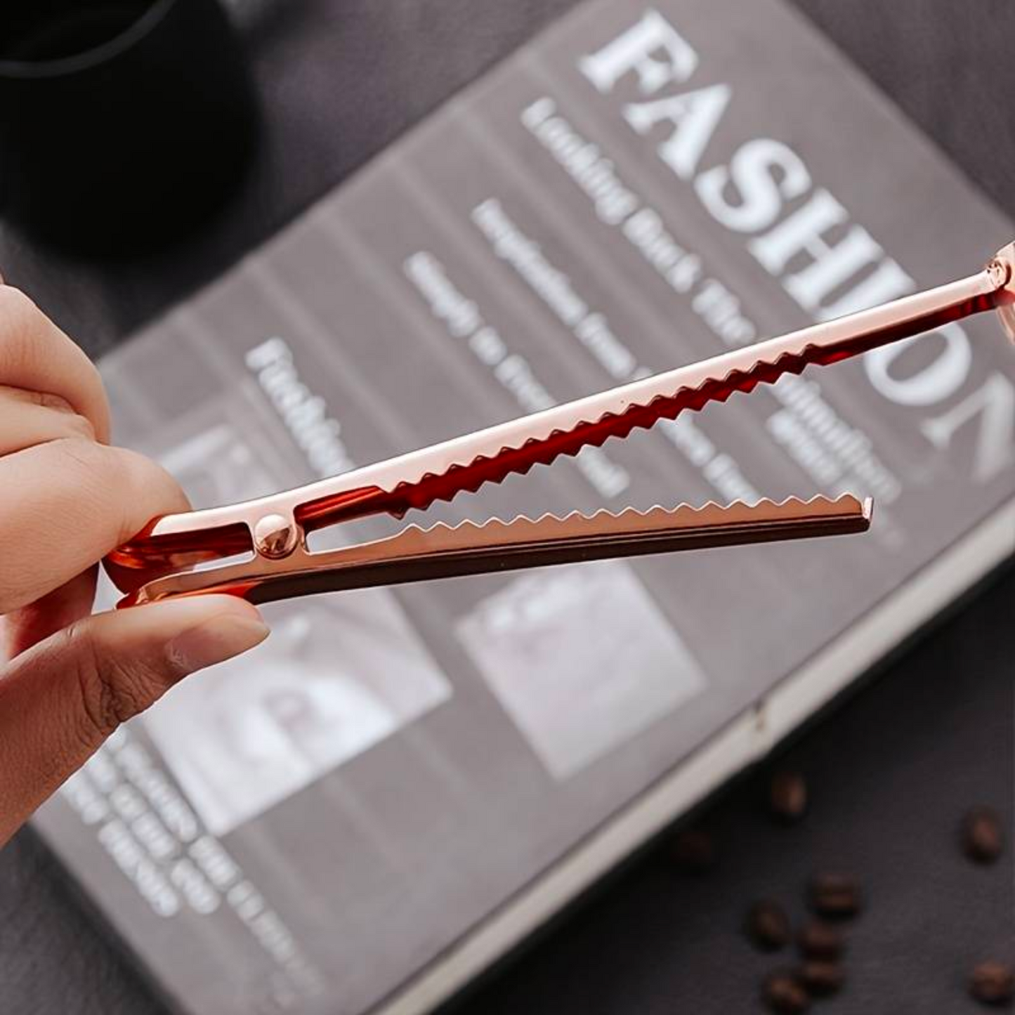 Stainless Steel Measuring Spoon with Sealing Clip | Coffee Beans Scoop