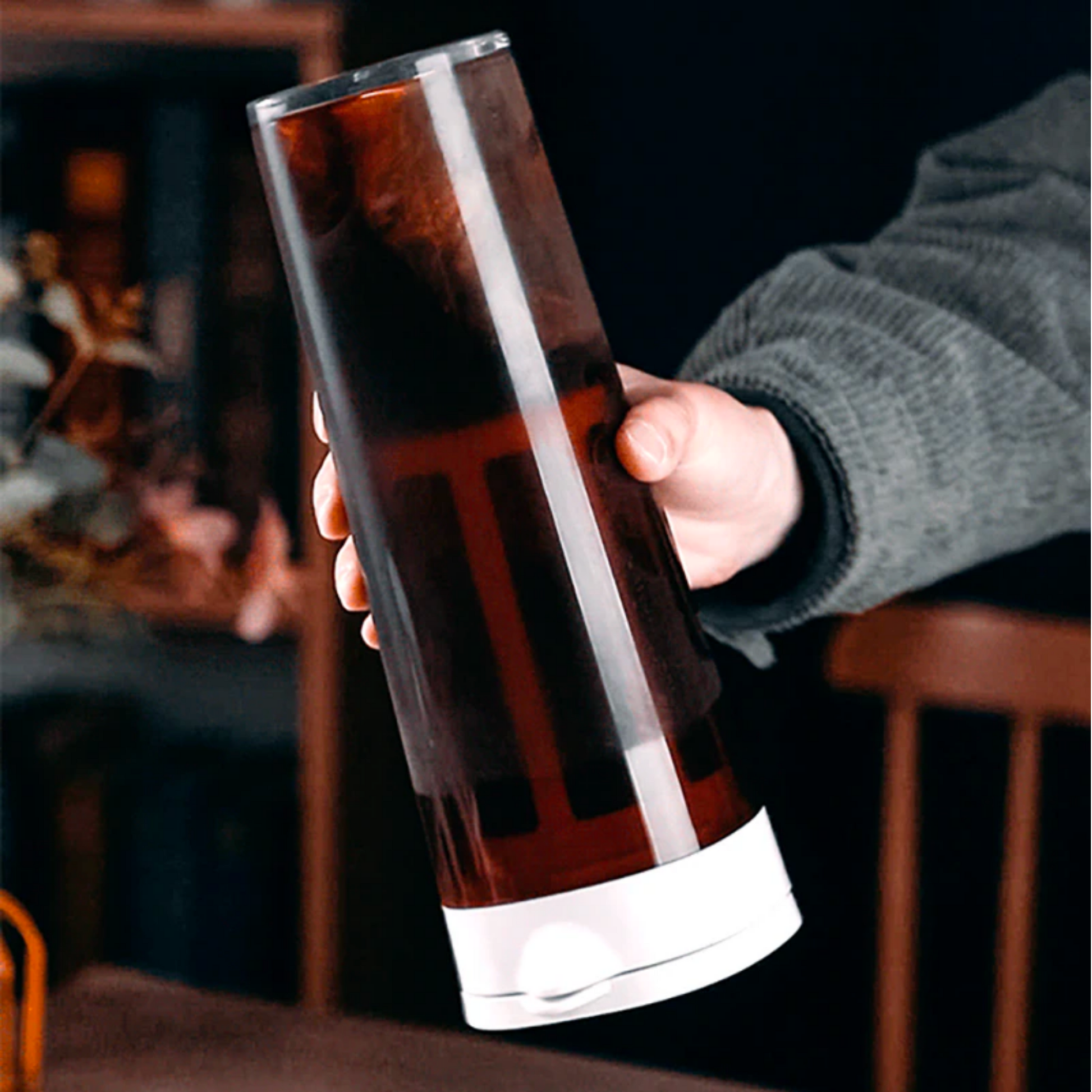 Cold Brew Bottle for Tea/Coffee with Mesh Filter - 1.1L | Home Coffee Maker For Fridge
