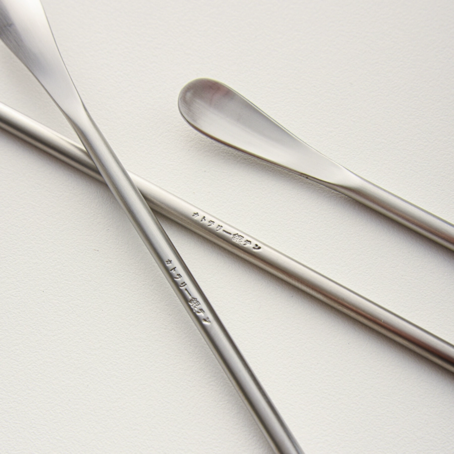 Coffee Stirrer Set | Stainless Steel Long Handle Latte Spoon Pack in Japanese Style