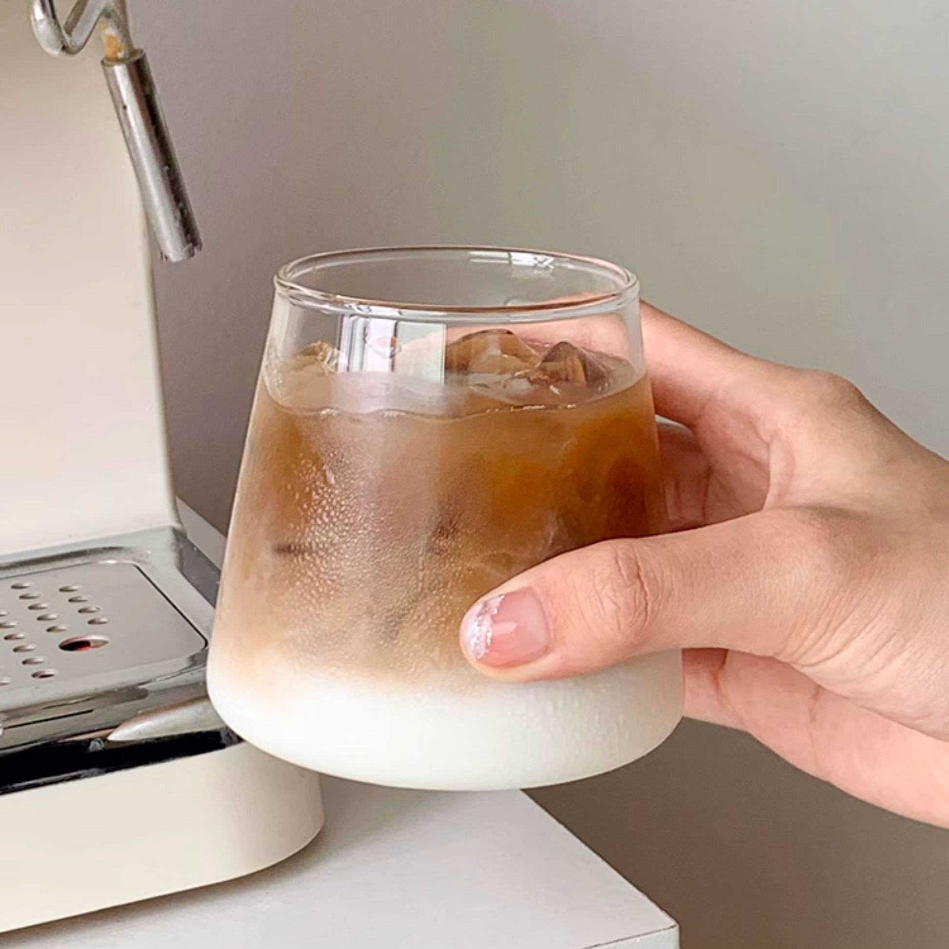 Mount Fuji Coffee Latte Glass | Premium Glass Cup for Coffee, Tea, and Hot or cold Drinks