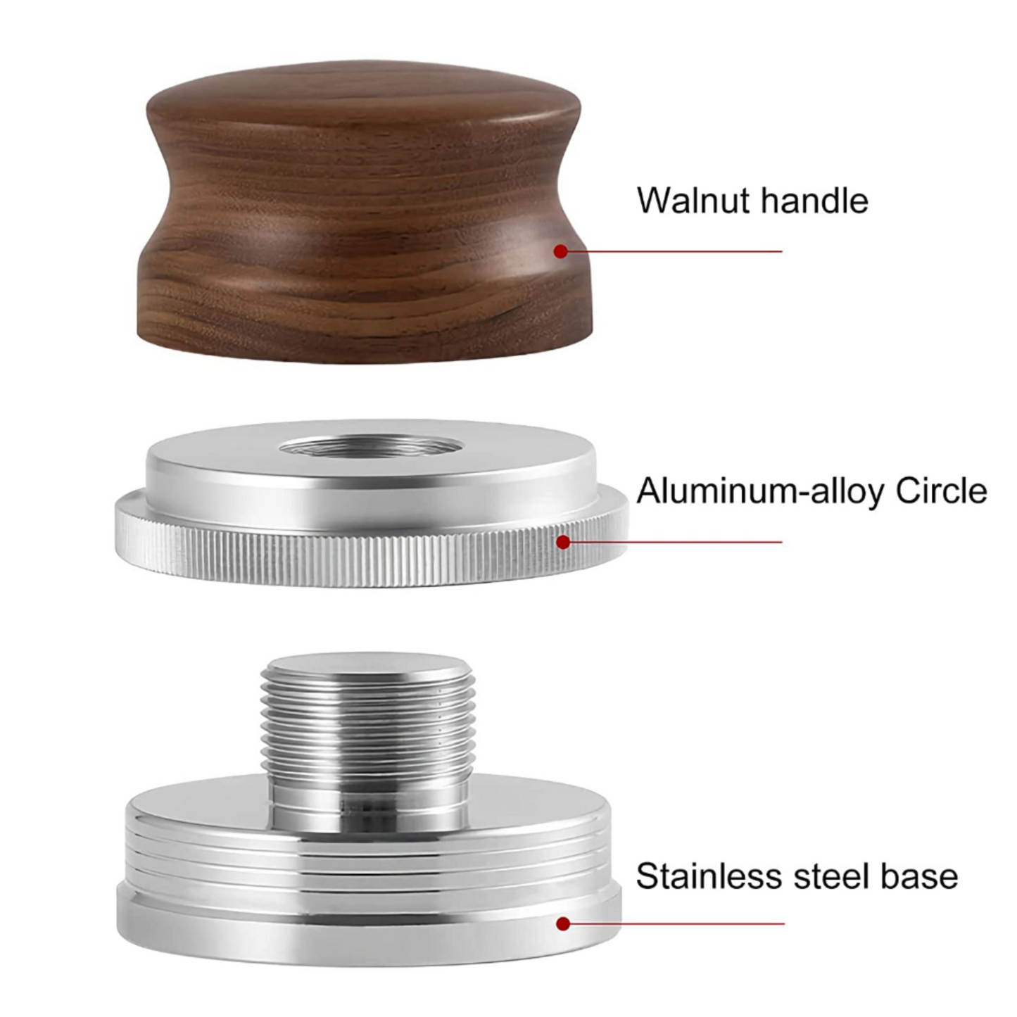 Adjustable Coffee Distributor with Wooden Handle