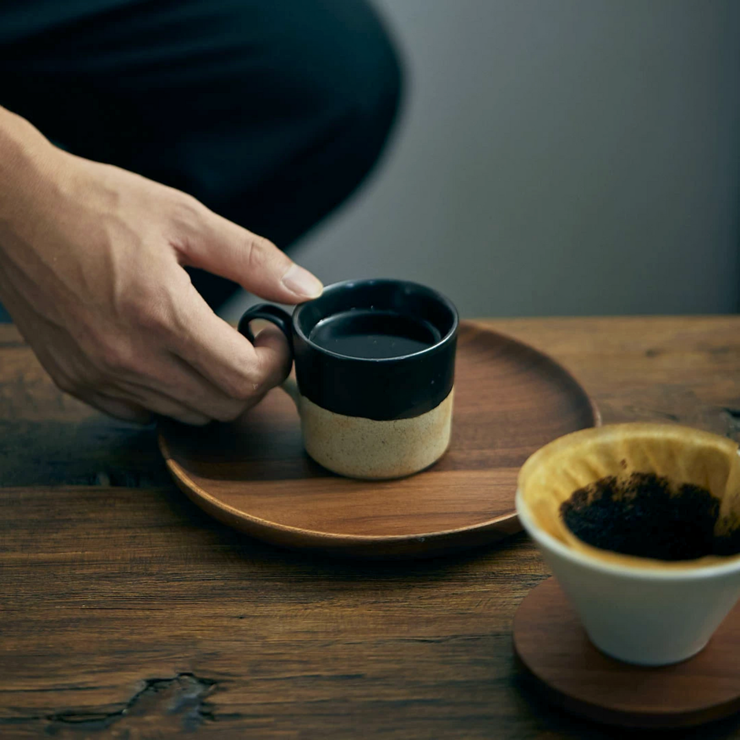 The Cortado Cup in Black | 6cm x 7cm Small Coffee Tasting Cup - 4oz / 130ML