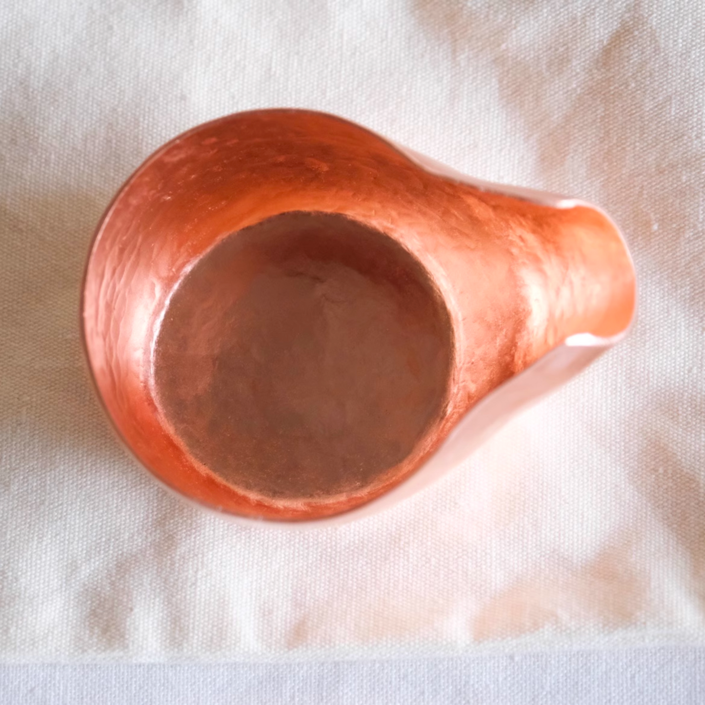 Japanese Style 4-in-1 Copper Coffee Tool. Hammered Pure Copper Cup. Premium gift for home barista.