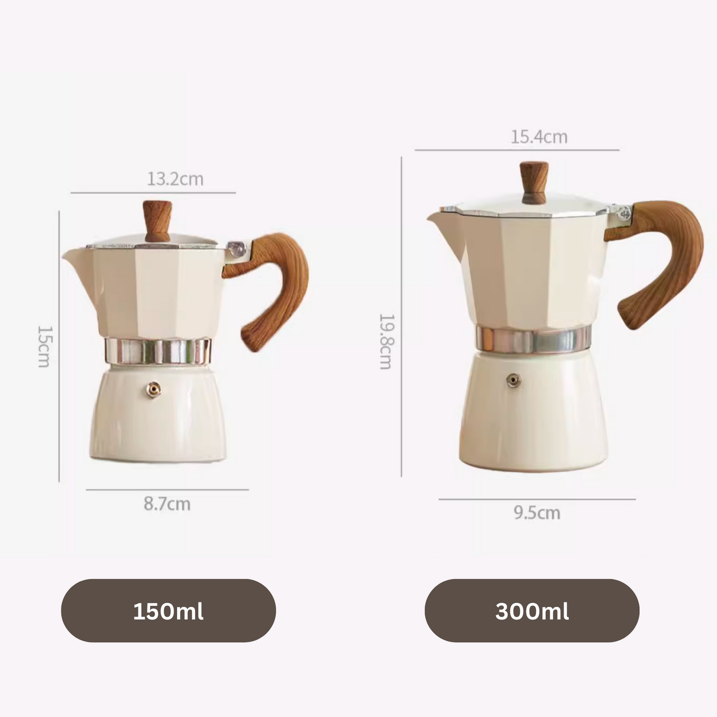 3 or 6-Cup Italian Espresso Maker