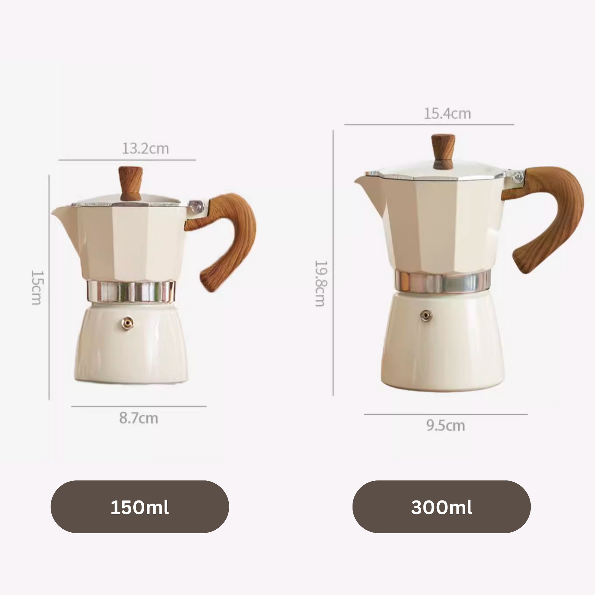 3 or 6-Cup Italian Espresso Maker