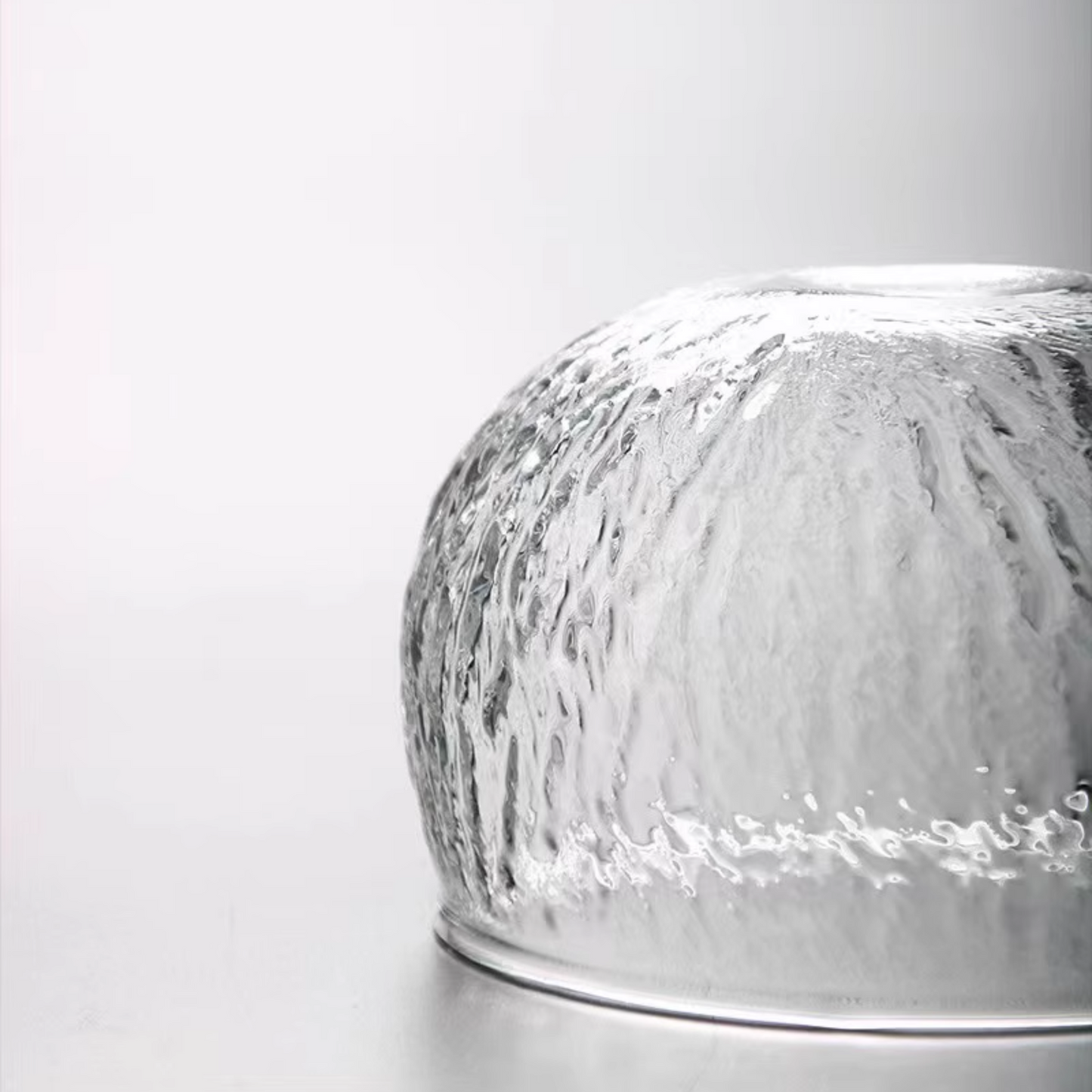 Glass Matcha Bowl Chawan With Serving Spout