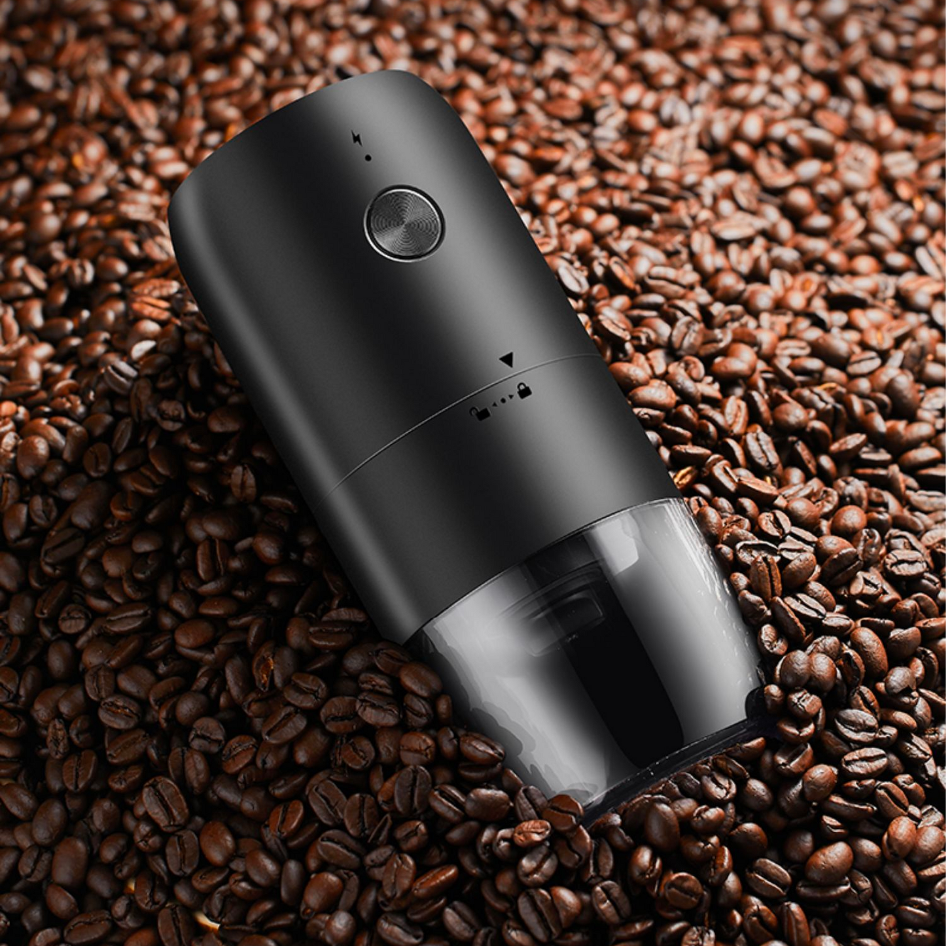 Portable Electric Coffee Grinder with USB-C port charging