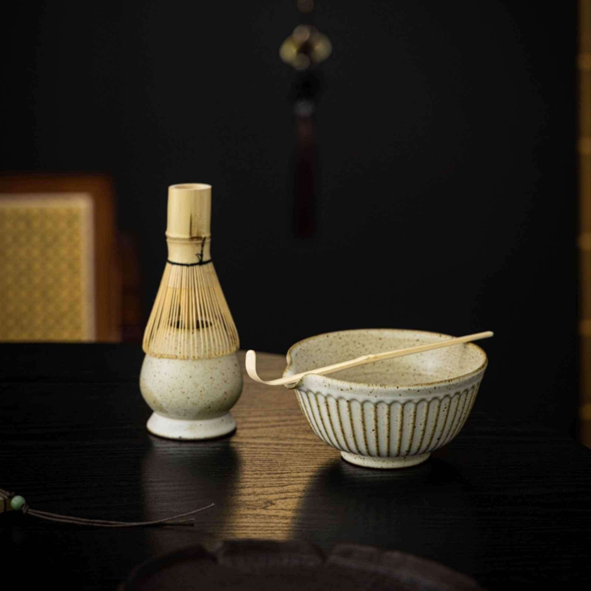 Ribbed Matcha Bowl and Set | Ceremonial Matcha Tea Tools & Gift Sets