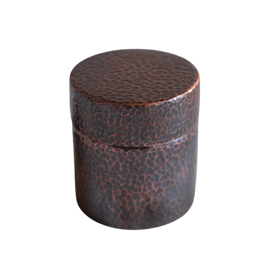 Japanese Style Pure Copper Canister | Handcrafted Coffee & Tea Caddy