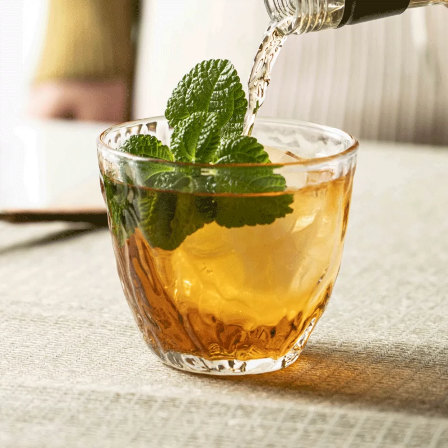 Ume Hammered Glass Tumbler | 8.5oz / 250ml Coffee Glass Set of 2 or 4 or 6