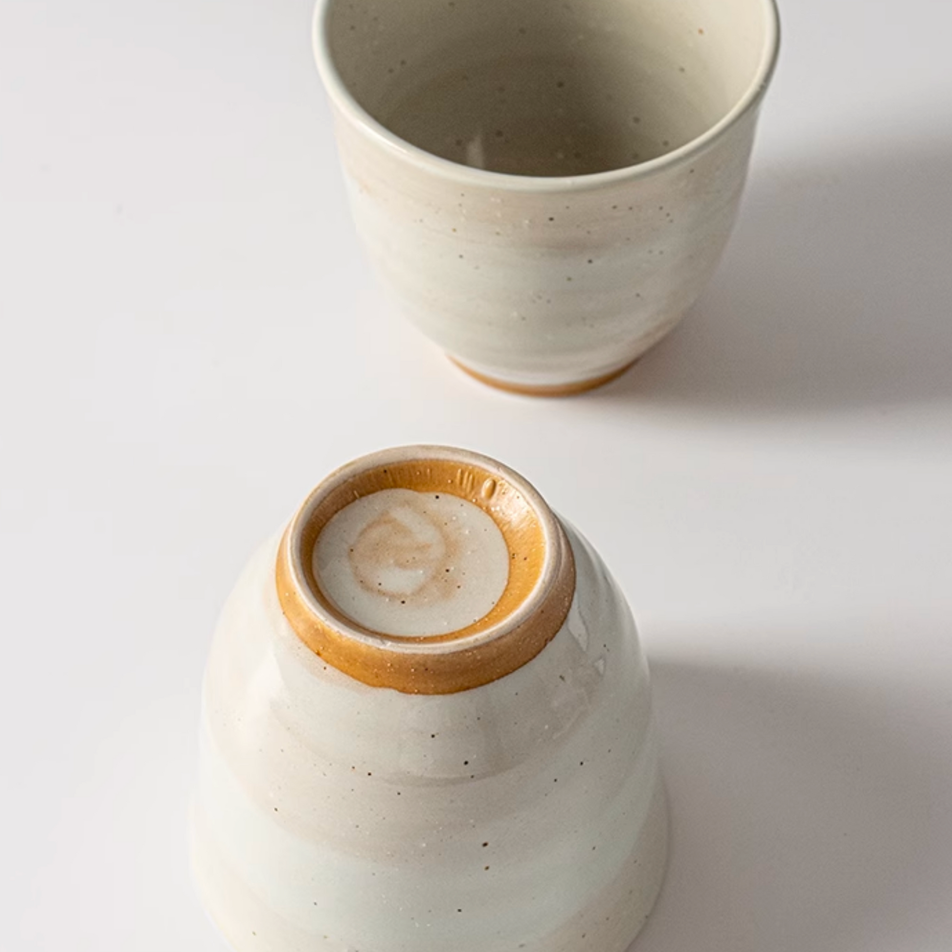 Japanese Style Retro Ceramic Tea Cup | 5oz / 150ml Handmade Pottery Ceramic Matcha Tea Cups Set