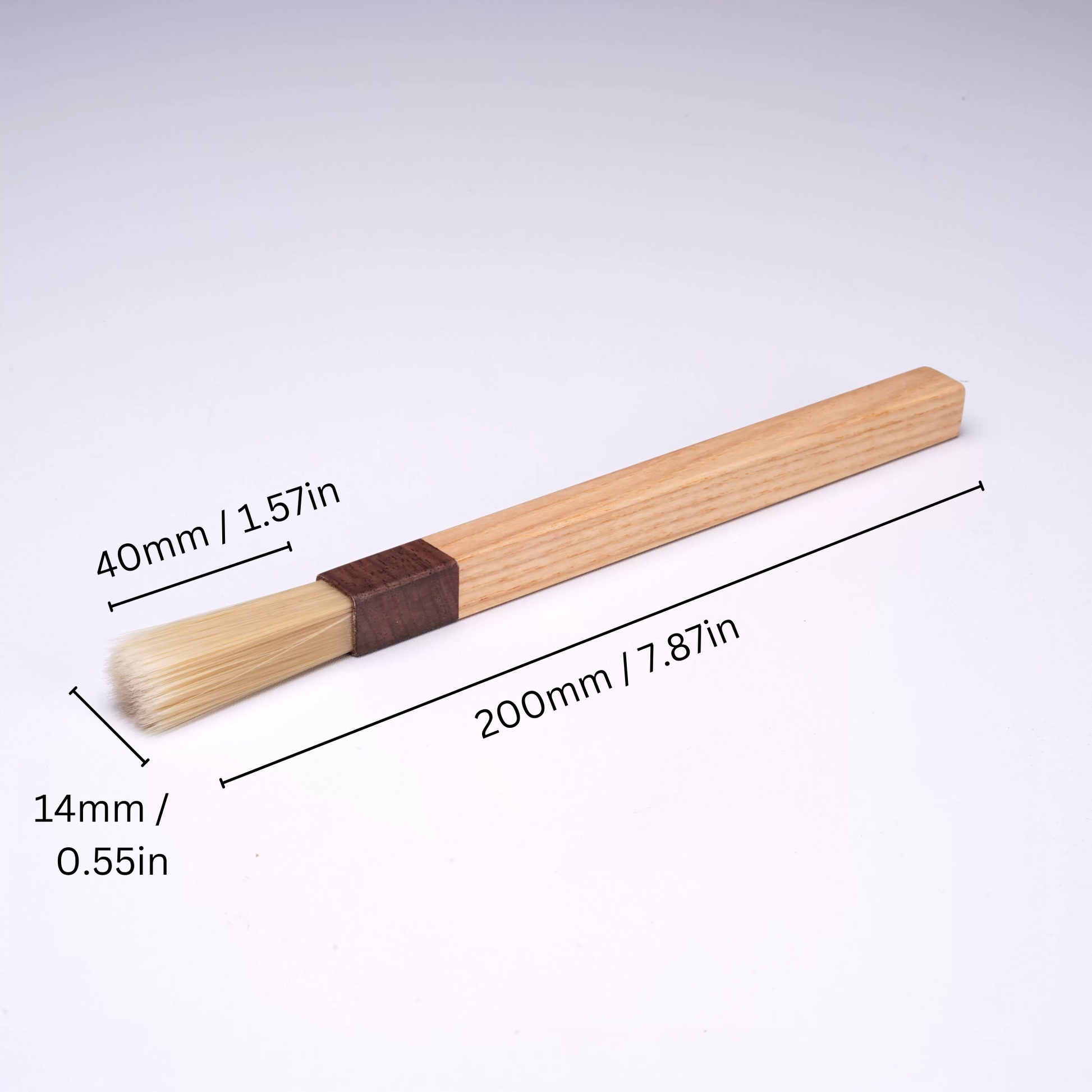 Natural Wood Grinder Cleaning Brush | Walnut & Beech Wood Barista Tool