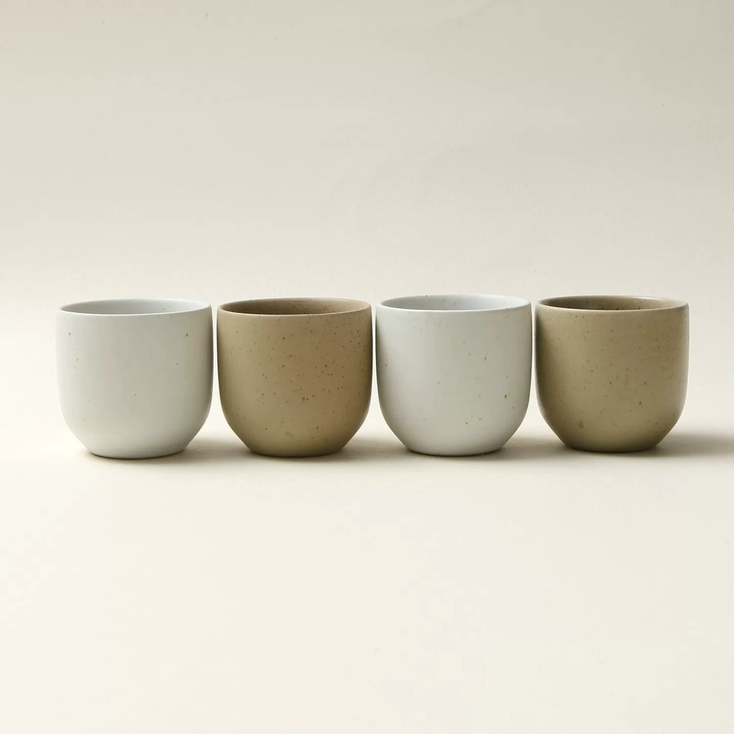Minimalist Stoneware Coffee Cup Set