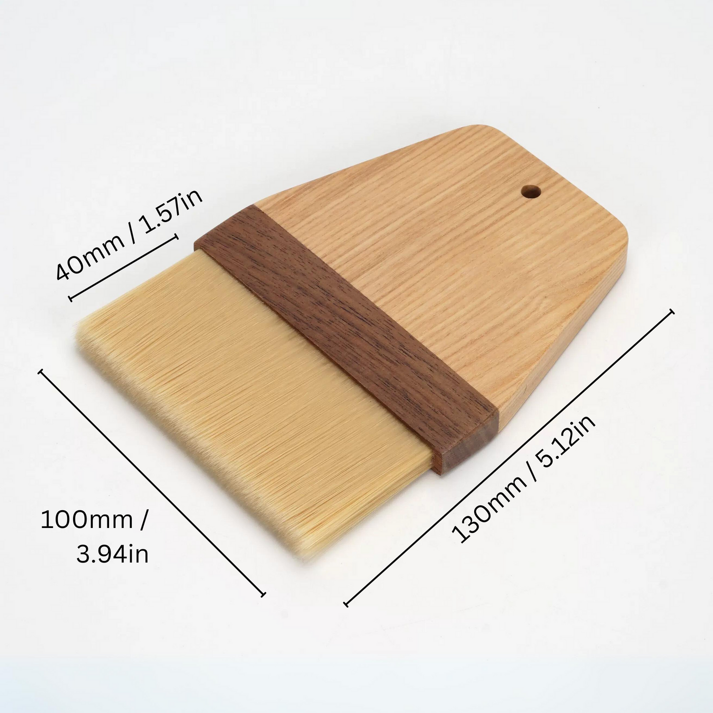 Natural Wood Grinder Cleaning Brush | Walnut & Beech Wood Barista Tool