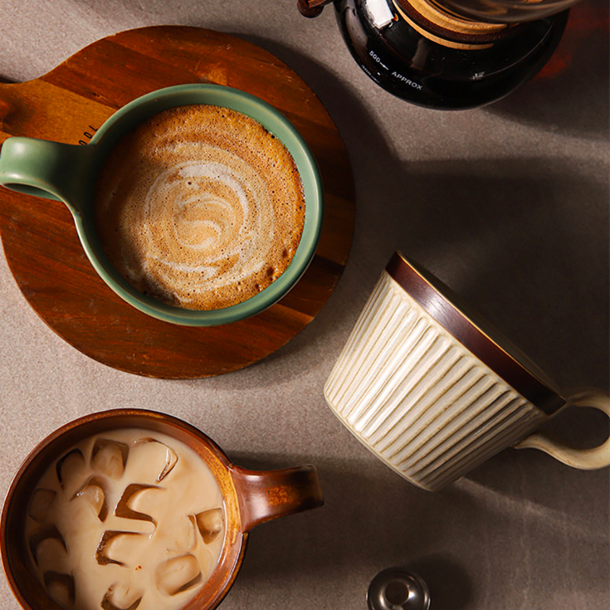 Rustic Ceramic Coffee Mug | 320ML Retro Japanese Style Cup & Drinkware