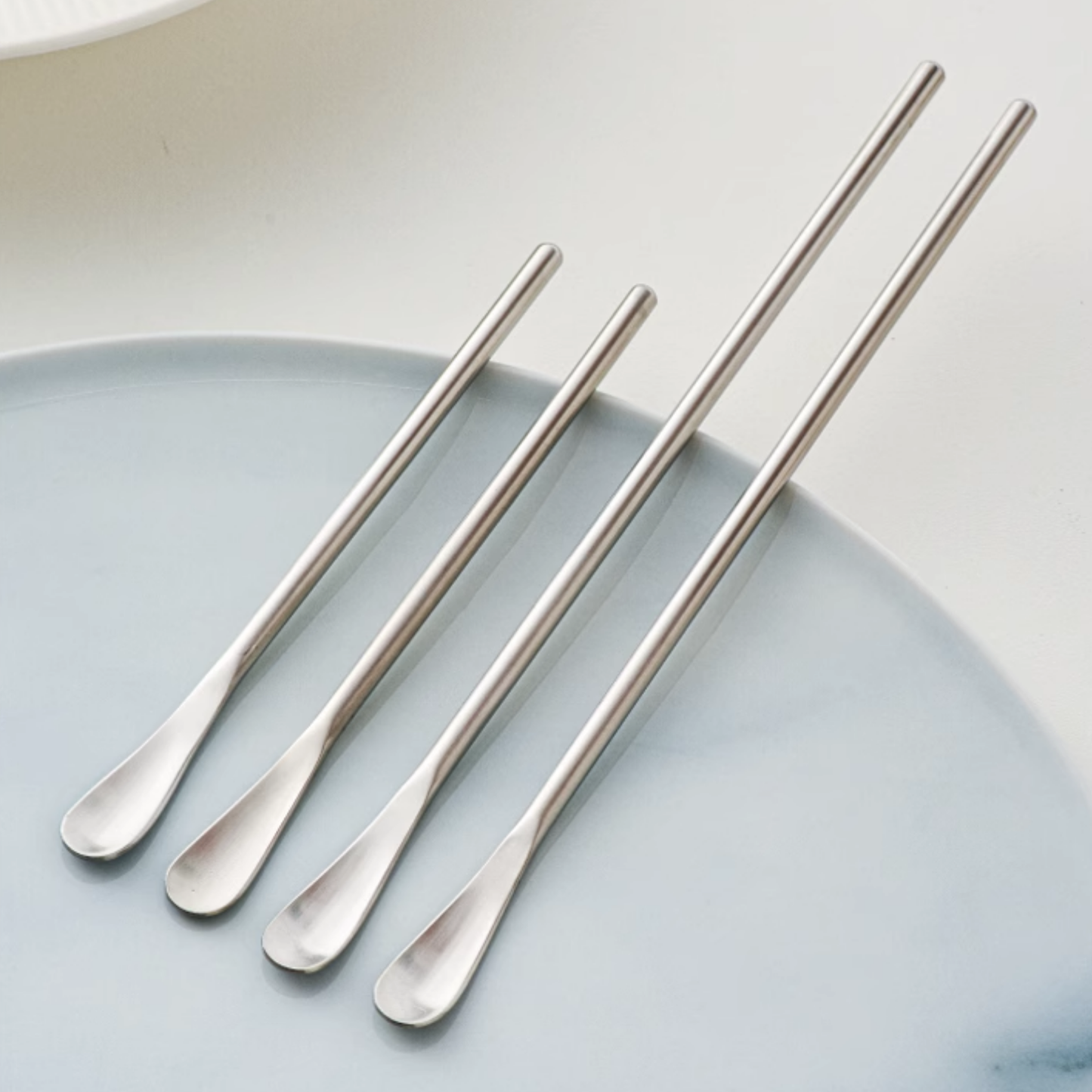 Coffee Tea Honey Stirring Coffee Stirrer Set | Stainless Steel Dessert Spoon Pack