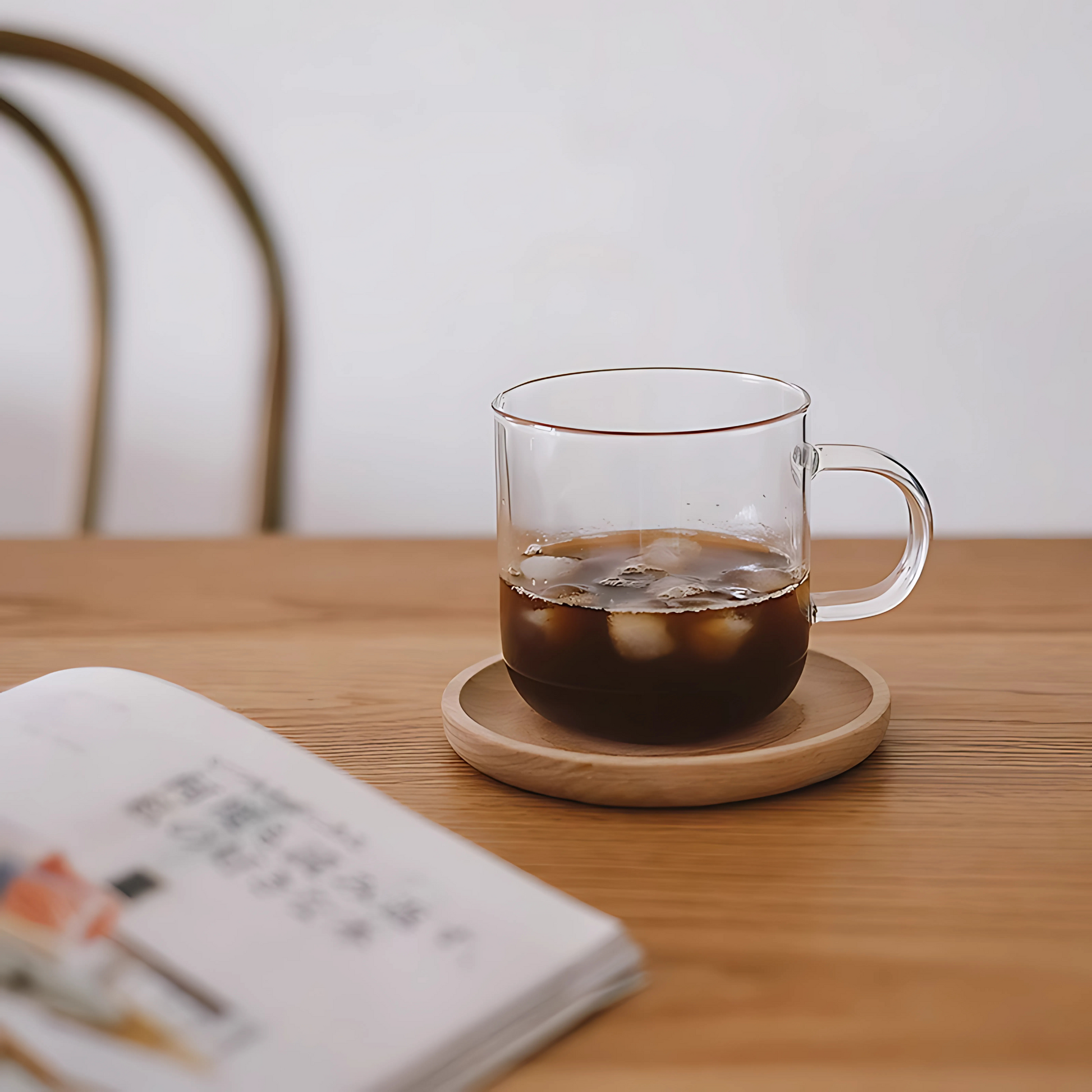Round Bottom Glass Mug | 12oz / 350ml Glass Coffee Cups Set of 2 or 4