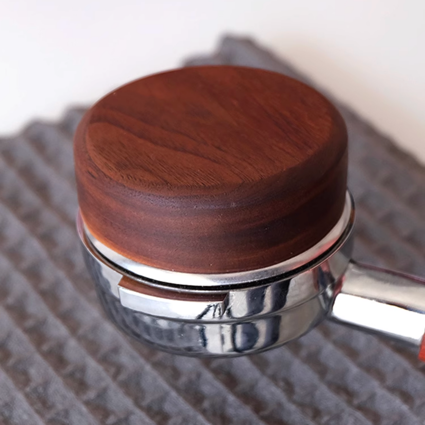 25-Needles Round Walnut Wood WDT Tool | Espresso Stirrer Needle Coffee Powder Distributor For 58mm 53mm 51mm Portafilters Coffee Tamper Holder Full Set For Home Barista Father's Day Gift