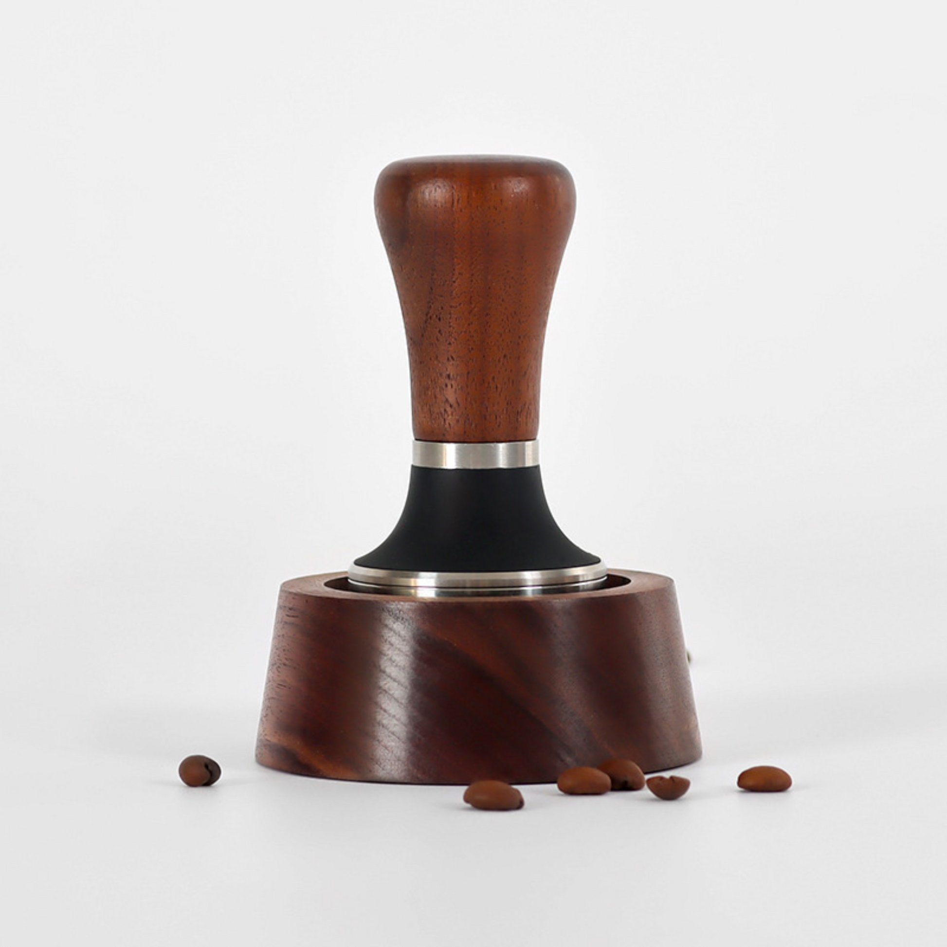 Walnut Wood Tamper Holder
