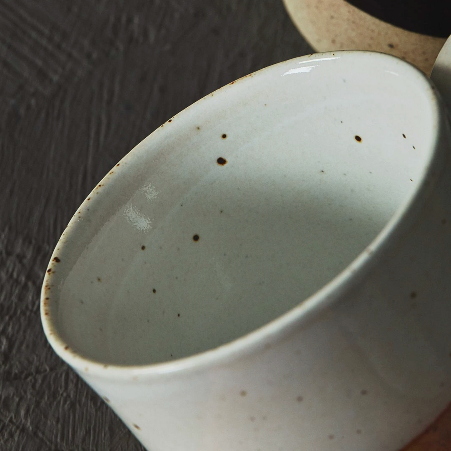 Ceramic Coffee Mug Flat White Cup Double Espresso Lover Minimalist Stoneware Pottery Gift For New Home Barista