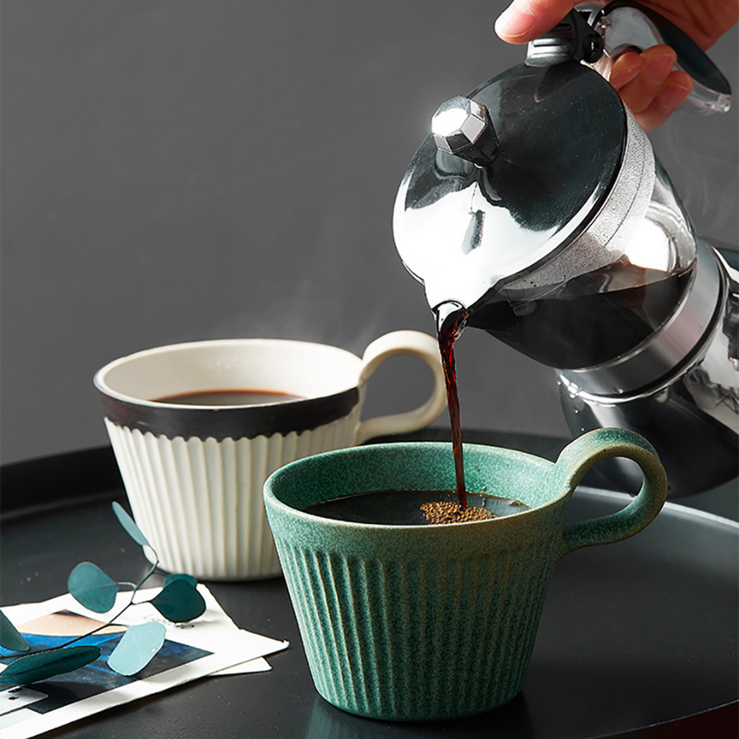 Rustic Ceramic Coffee Mug | 320ML Retro Japanese Style Cup & Drinkware
