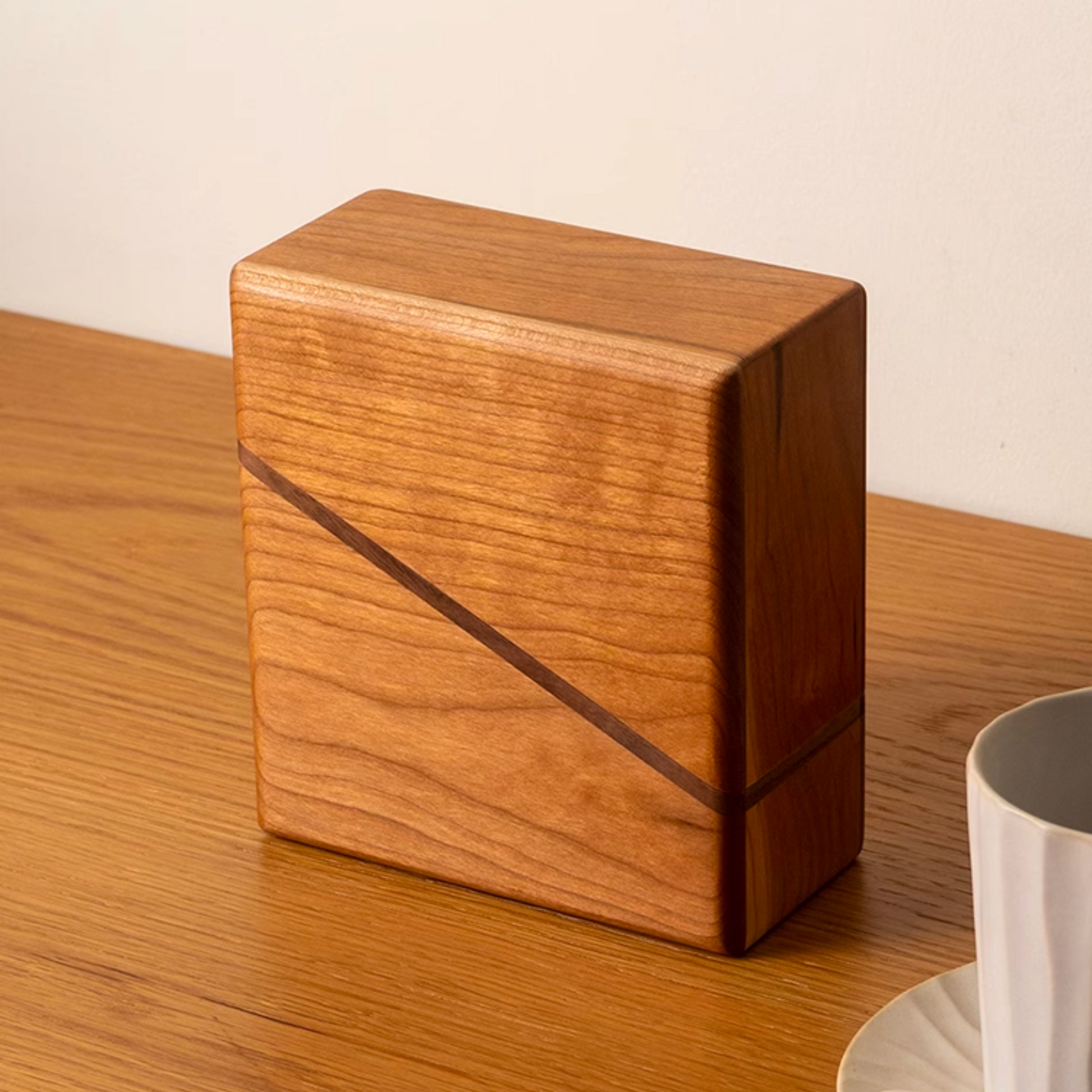 Cherry Wood V60 Hand Brewed Coffee Filter Box