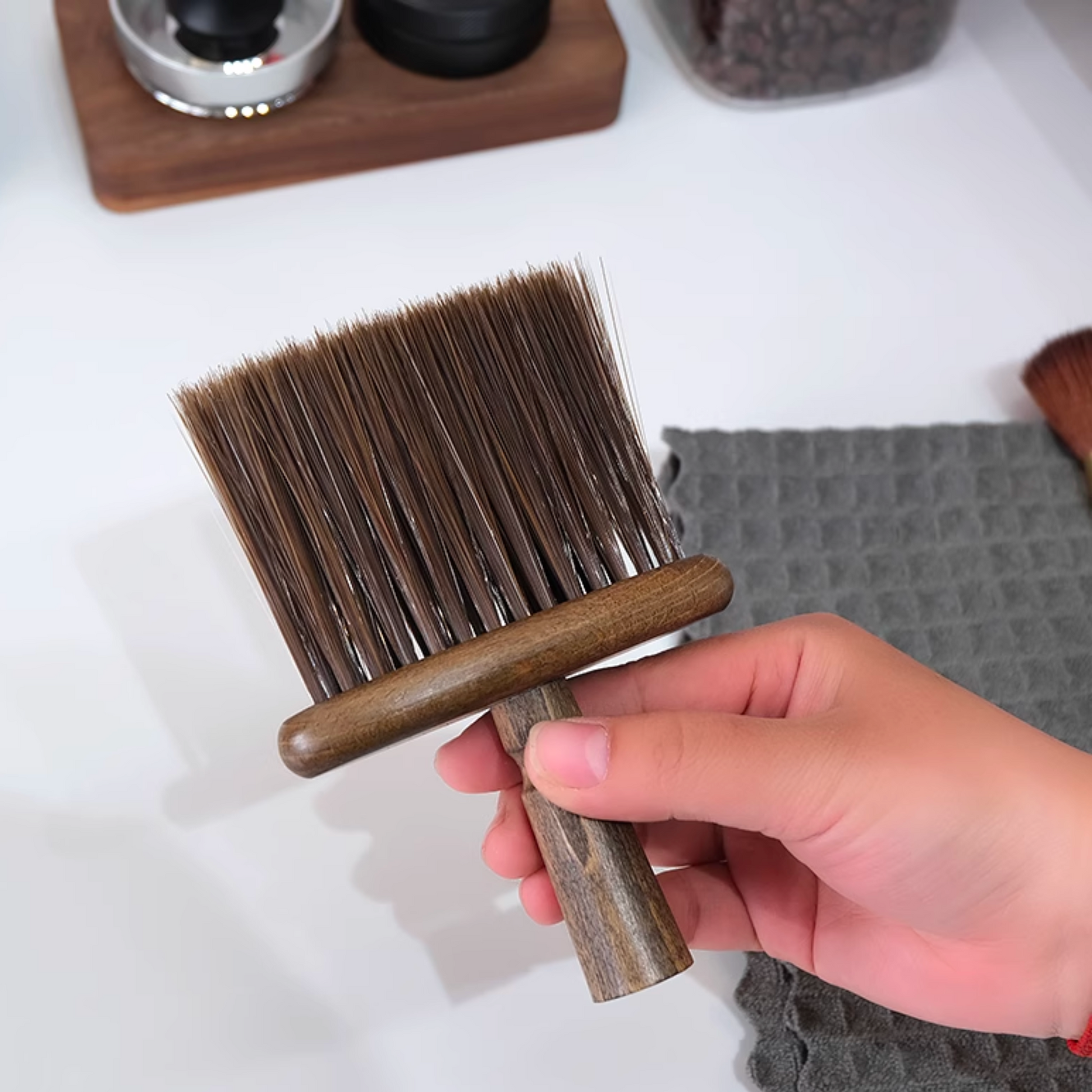 Wooden Countertop Tidy Brush